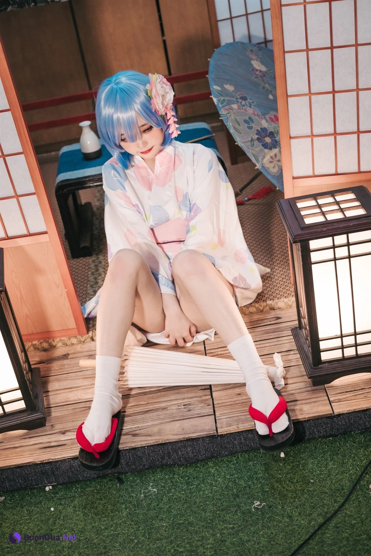 Cosplay 神沢永莉 蕾姆和风 - Photo 11