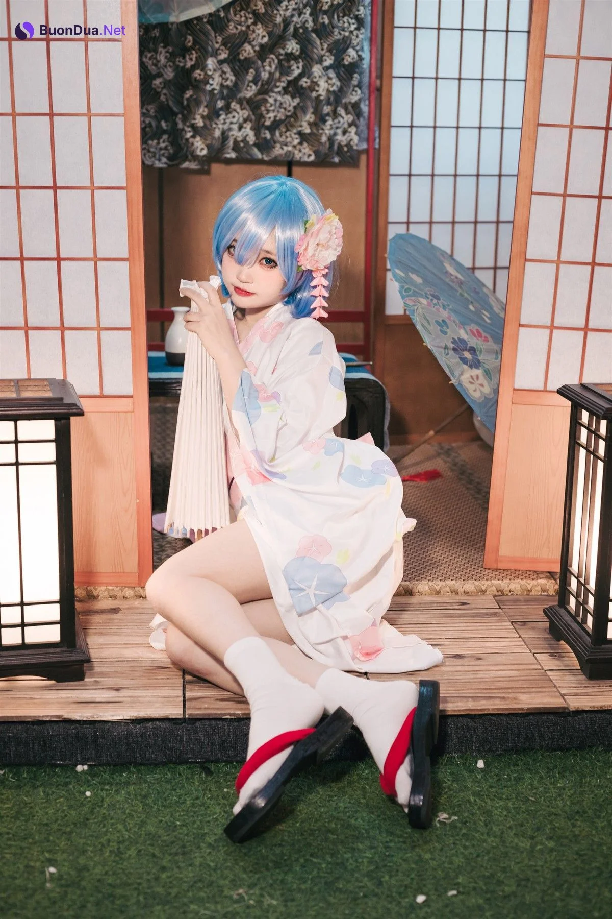Cosplay 神沢永莉 蕾姆和风 - Photo 13