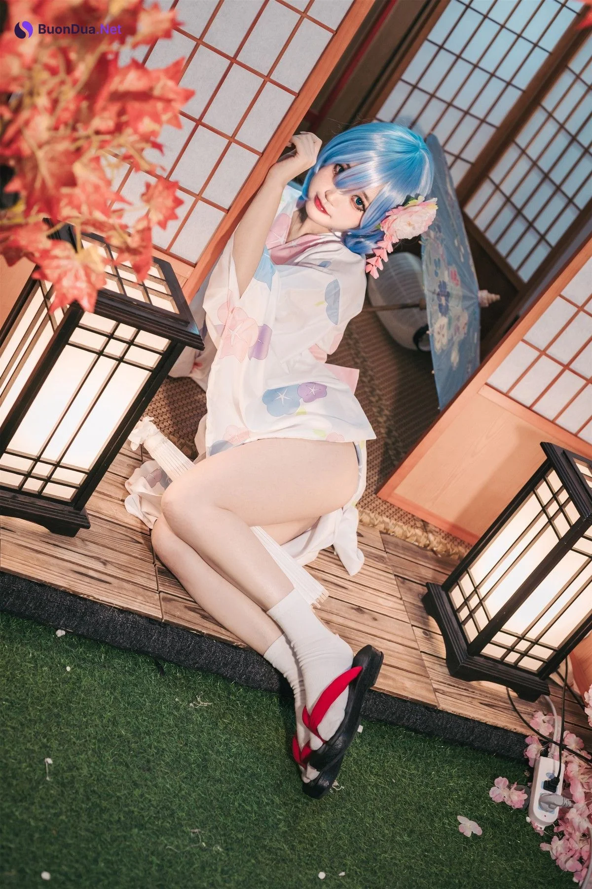 Cosplay 神沢永莉 蕾姆和风 - Photo 14