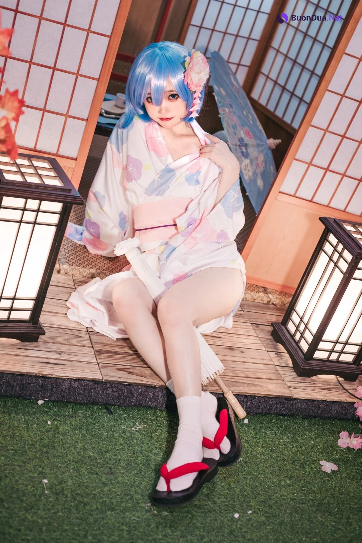 Cosplay 神沢永莉 蕾姆和风 - Photo 15