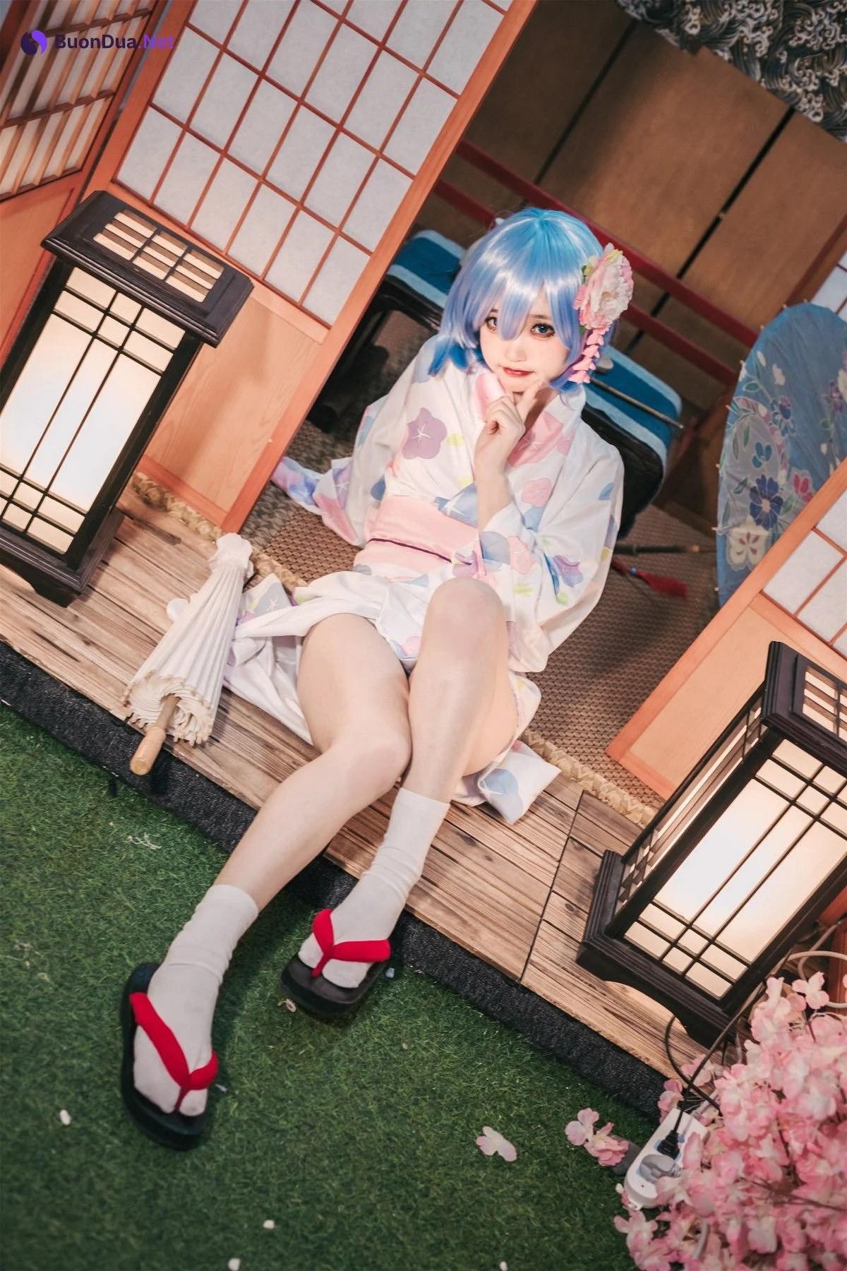 Cosplay 神沢永莉 蕾姆和风 - Photo 16