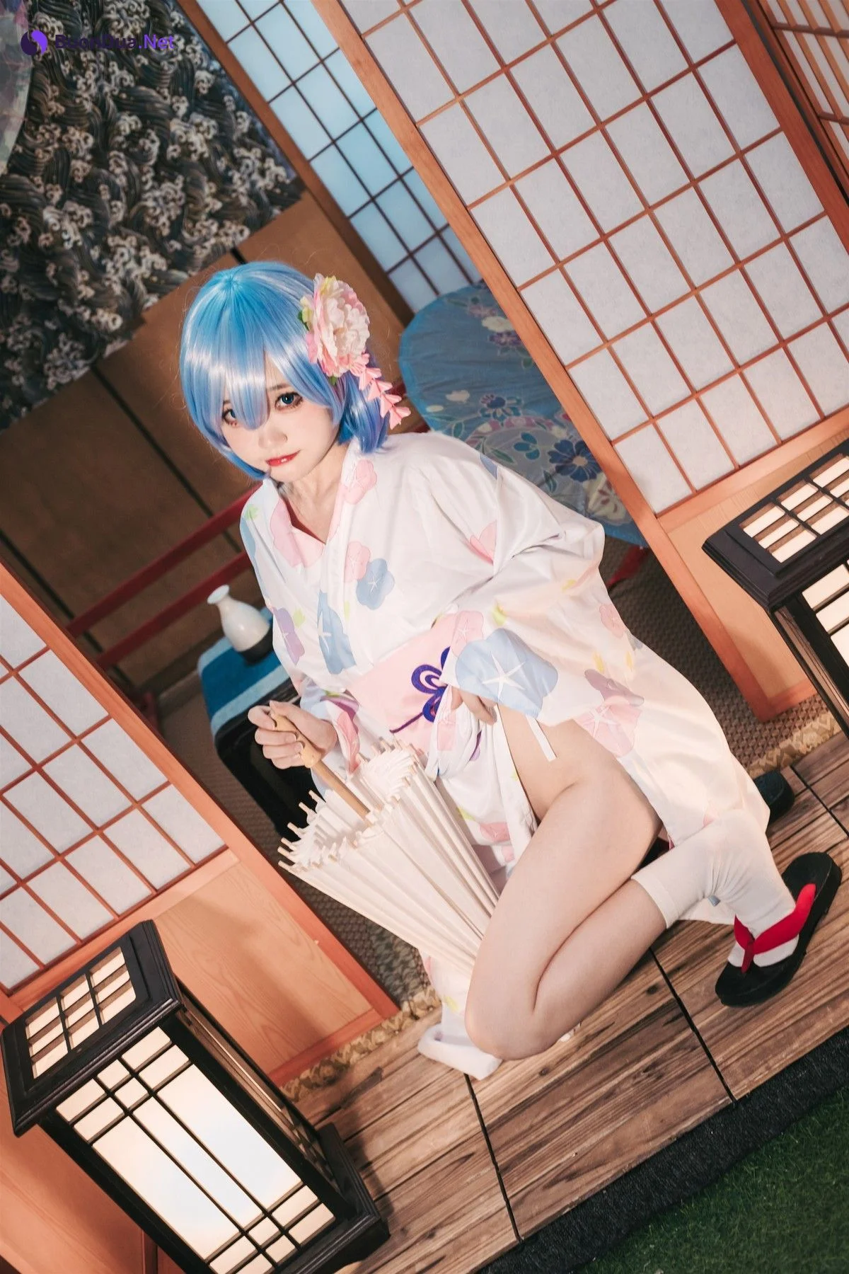Cosplay 神沢永莉 蕾姆和风 - Photo 19