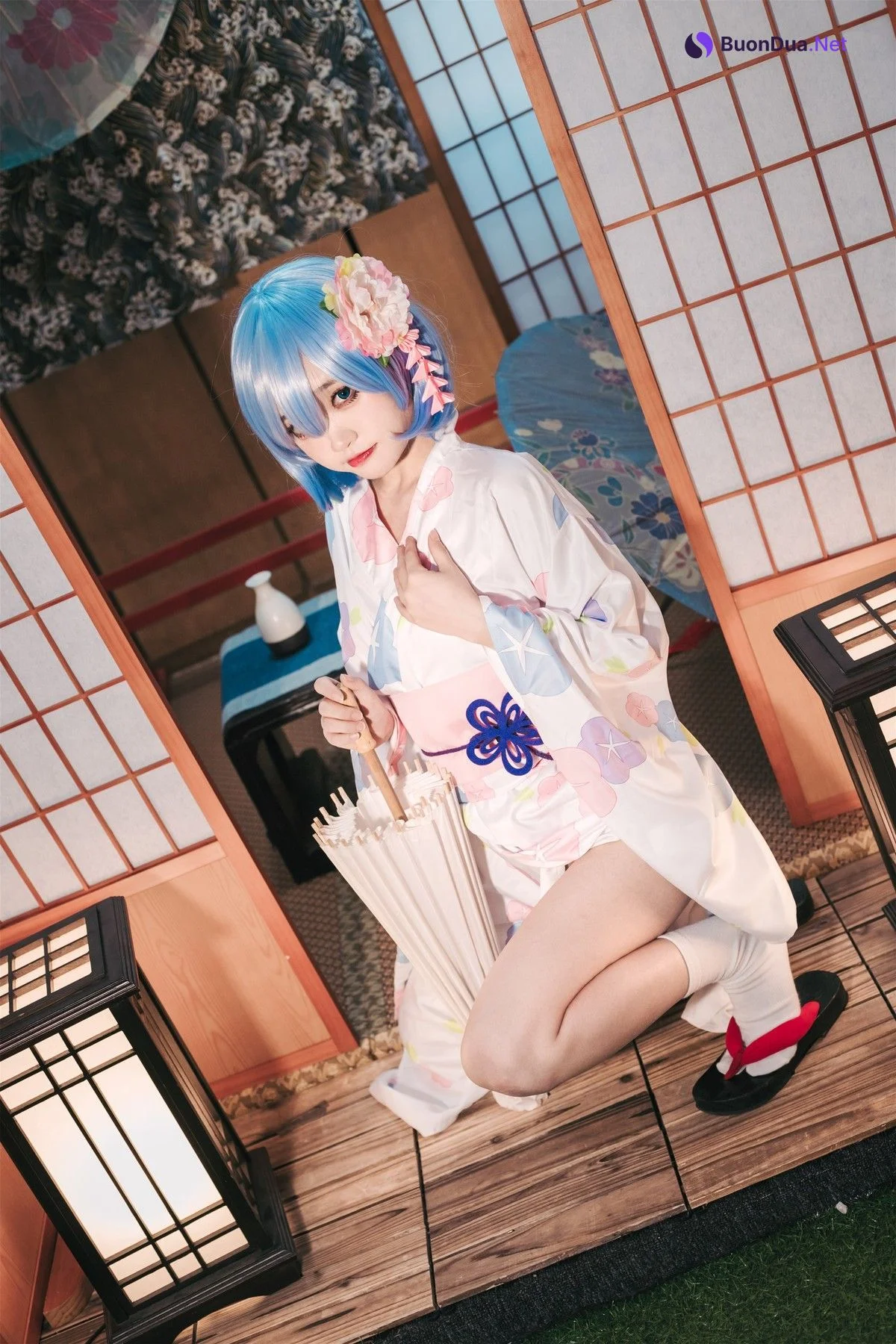Cosplay 神沢永莉 蕾姆和风 - Photo 20
