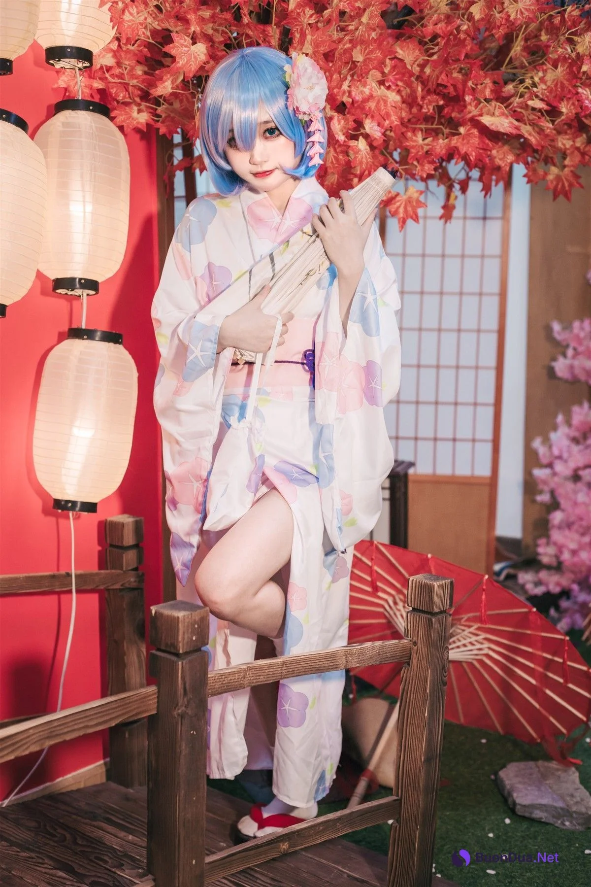 Cosplay 神沢永莉 蕾姆和风 - Photo 5