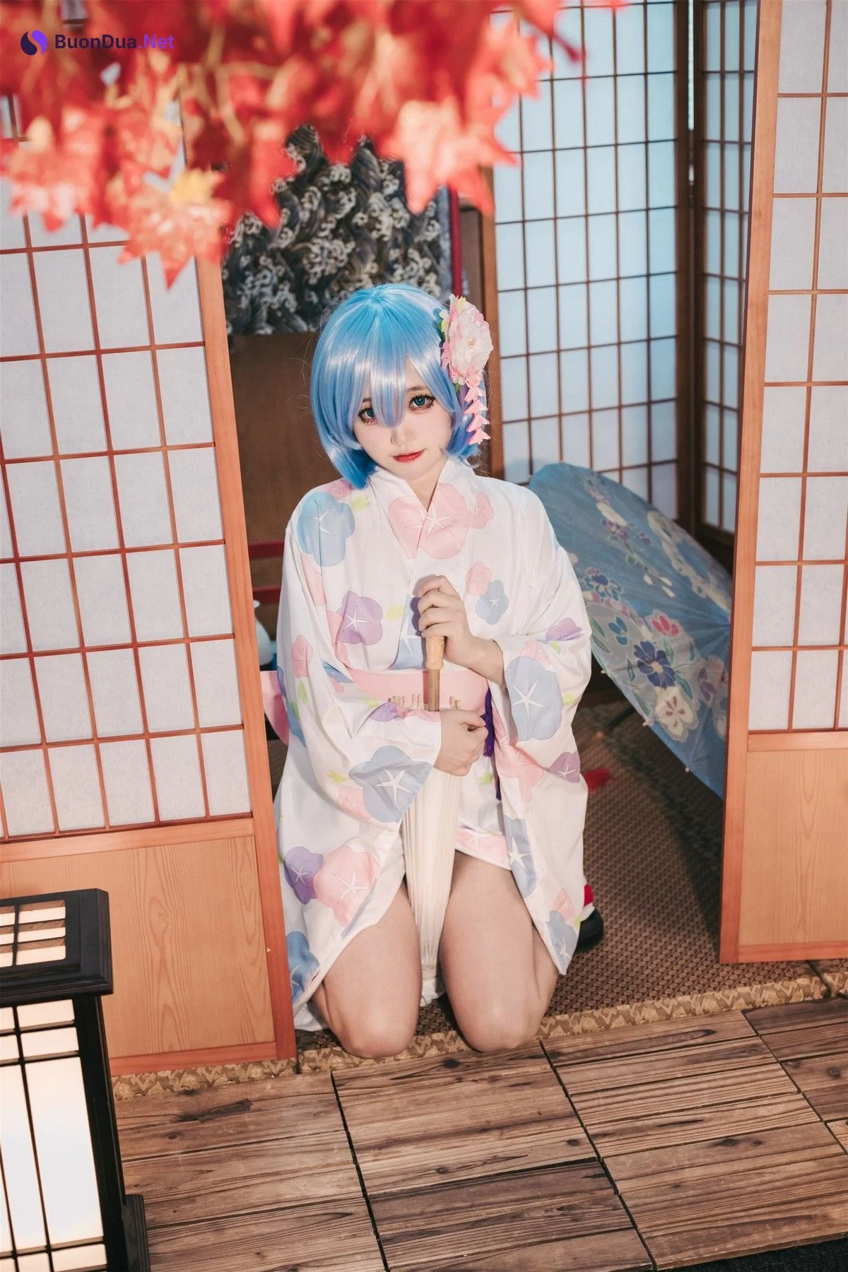 Cosplay 神沢永莉 蕾姆和风 - Photo 8