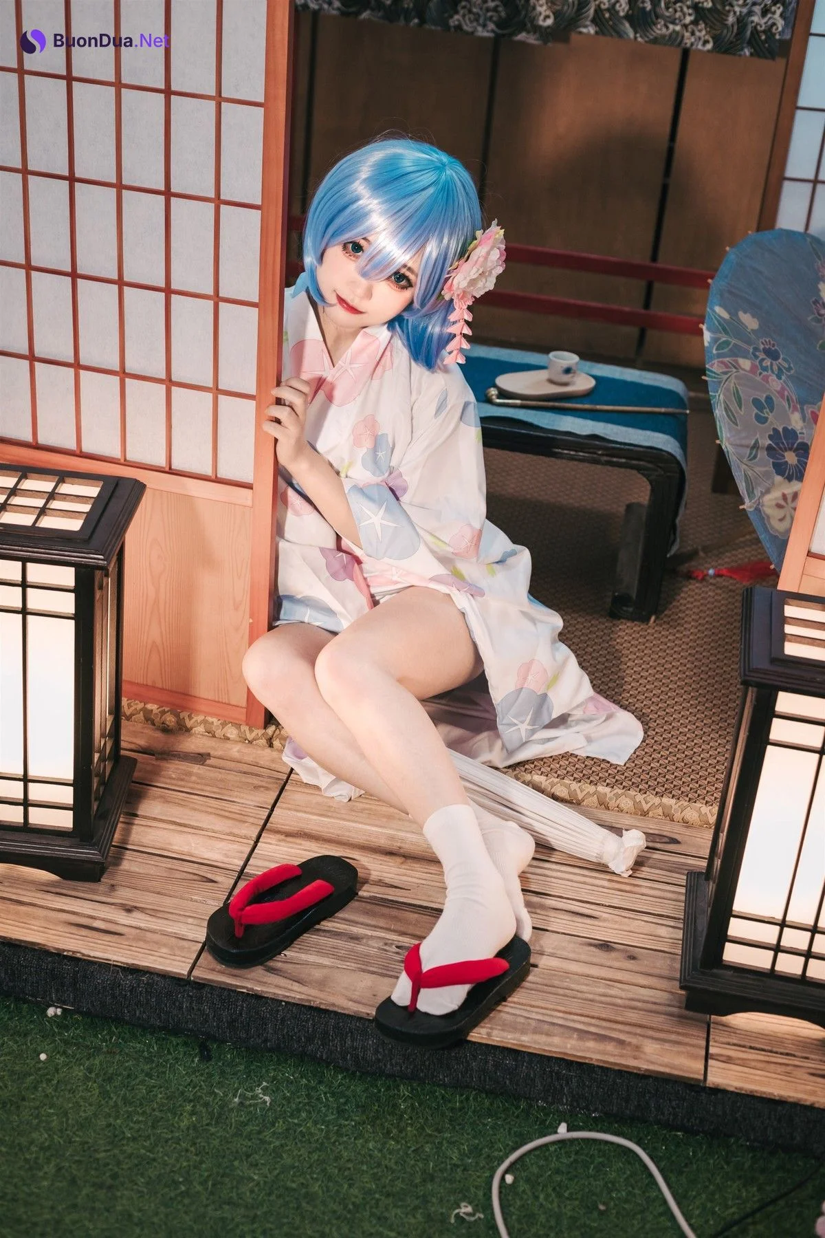 Cosplay 神沢永莉 蕾姆和风 - Photo 9