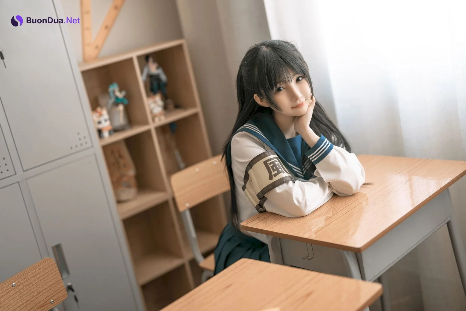 桜井宁宁 Cosplay 风纪委员 - Photo 16