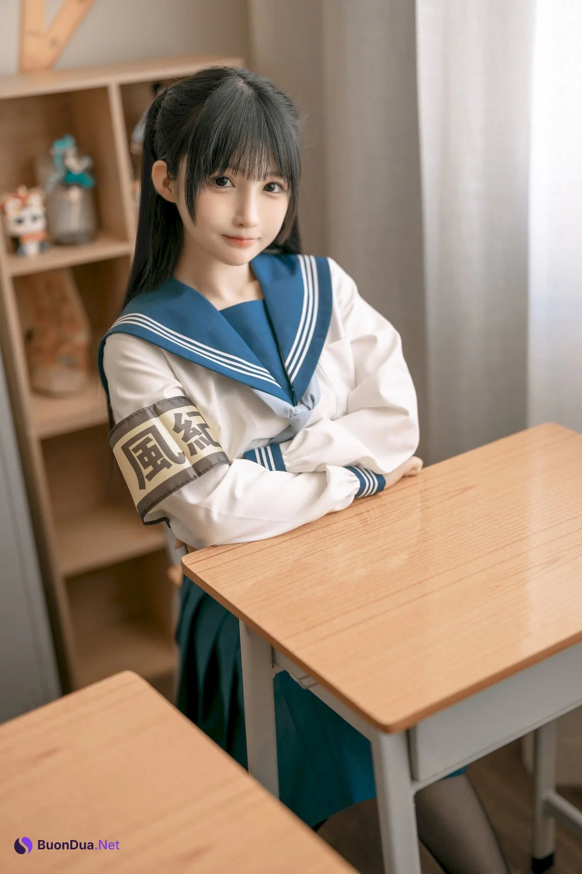 桜井宁宁 Cosplay 风纪委员 - Photo 18