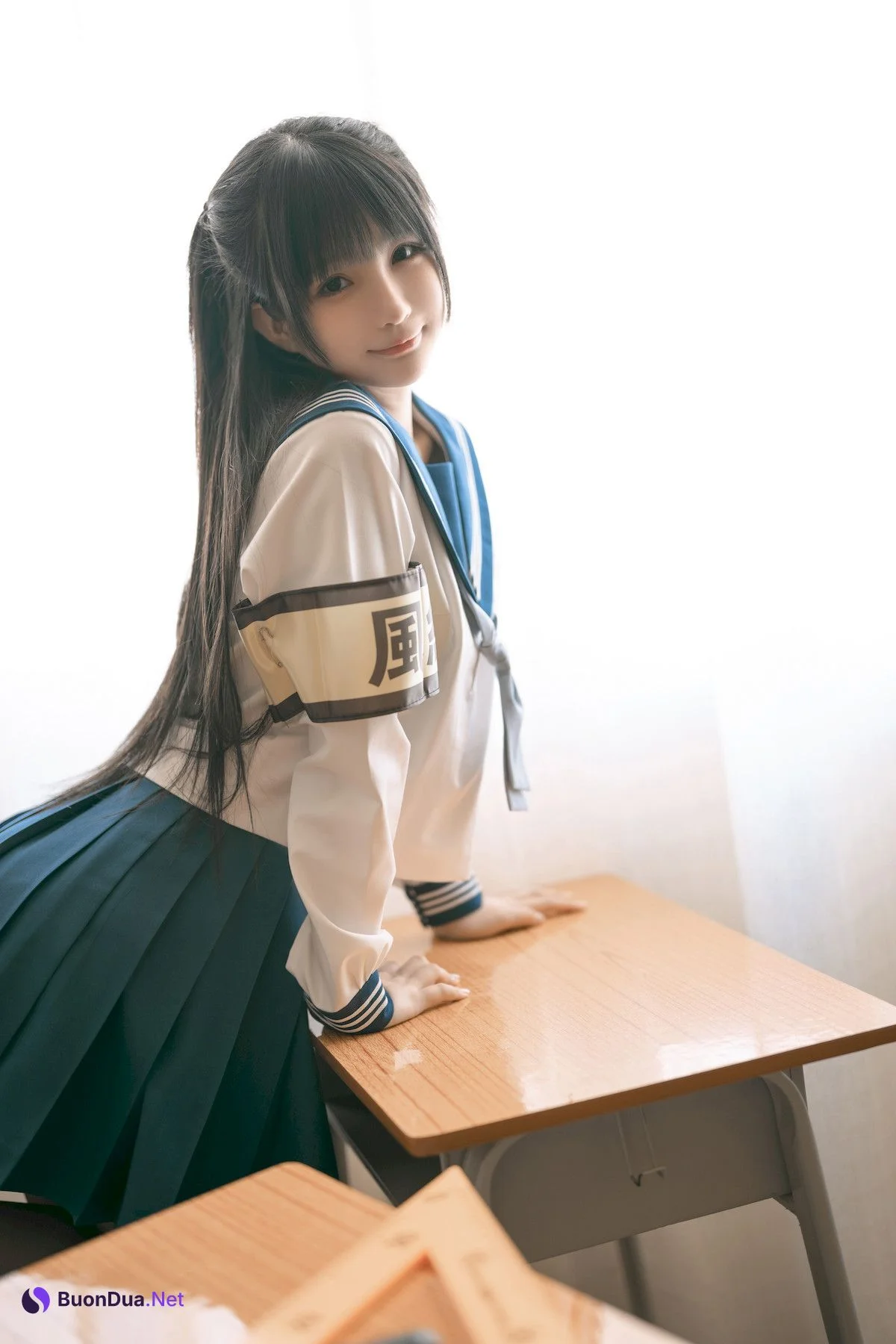 桜井宁宁 Cosplay 风纪委员 - Photo 6