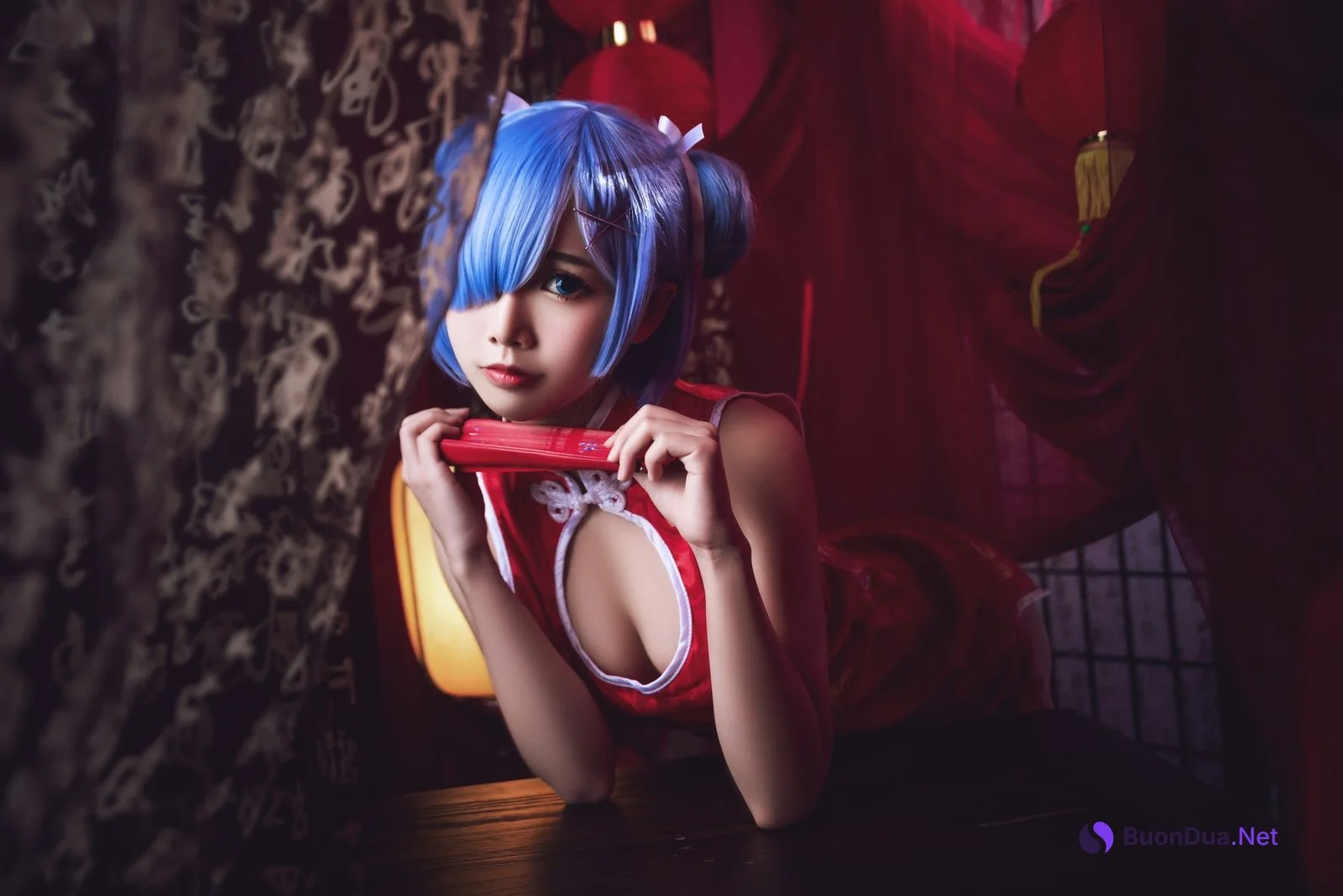 Cosplay 面饼仙儿 雷姆旗袍 - Photo 10