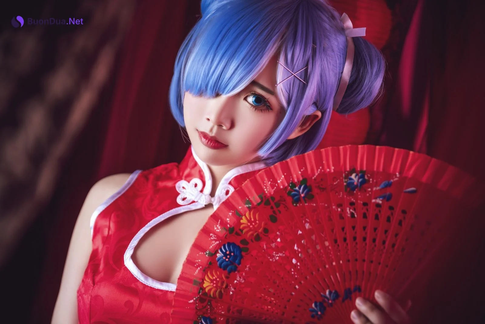Cosplay 面饼仙儿 雷姆旗袍 - Photo 8