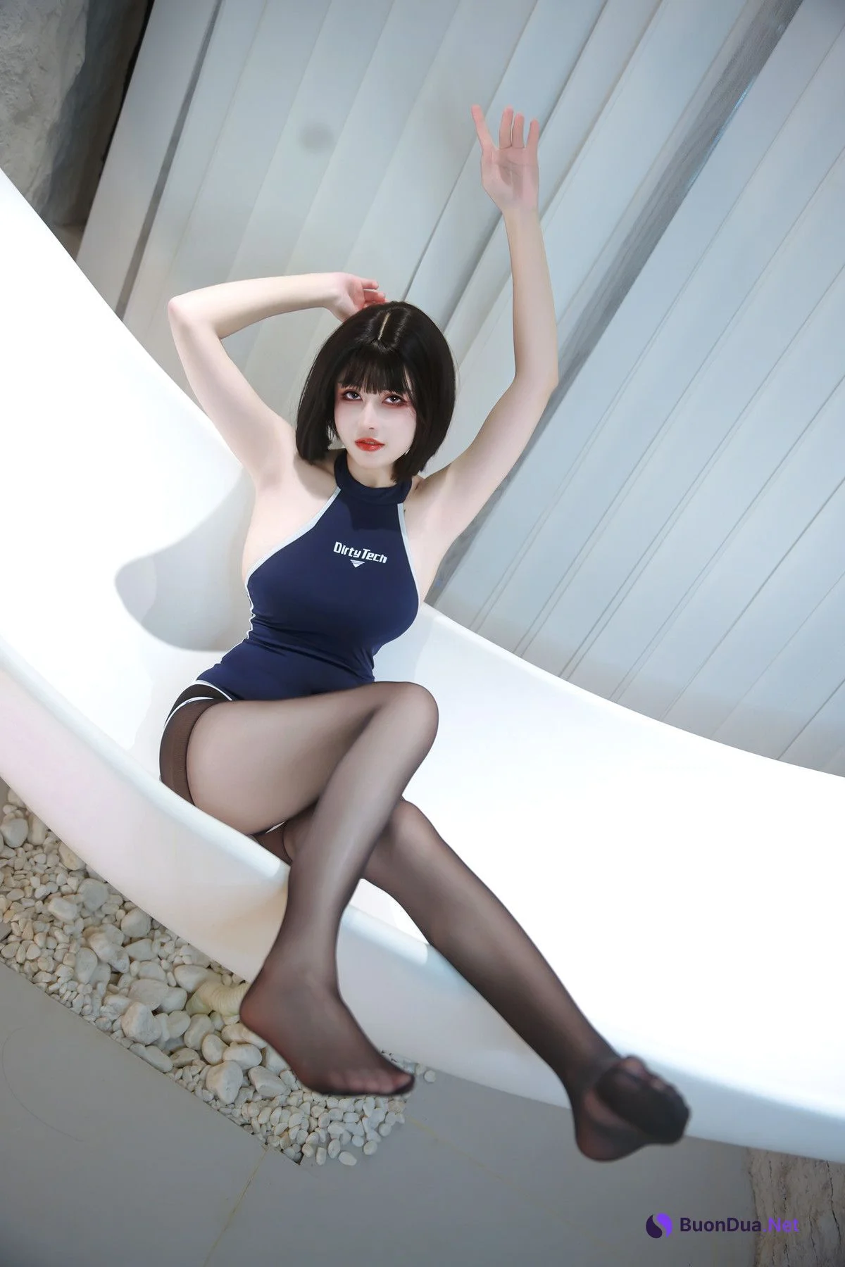Cosplay 鹿八岁 竞泳水着 - Photo 12