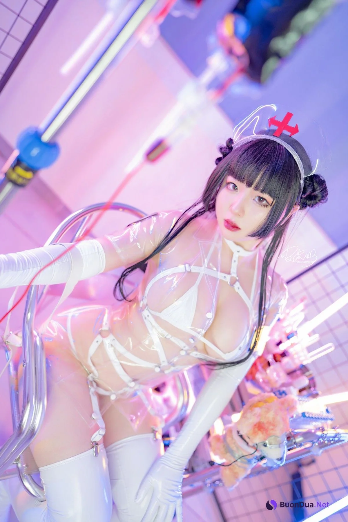 Cosplay 皮皮奶可可爱了啦 透明护士 - Photo 15