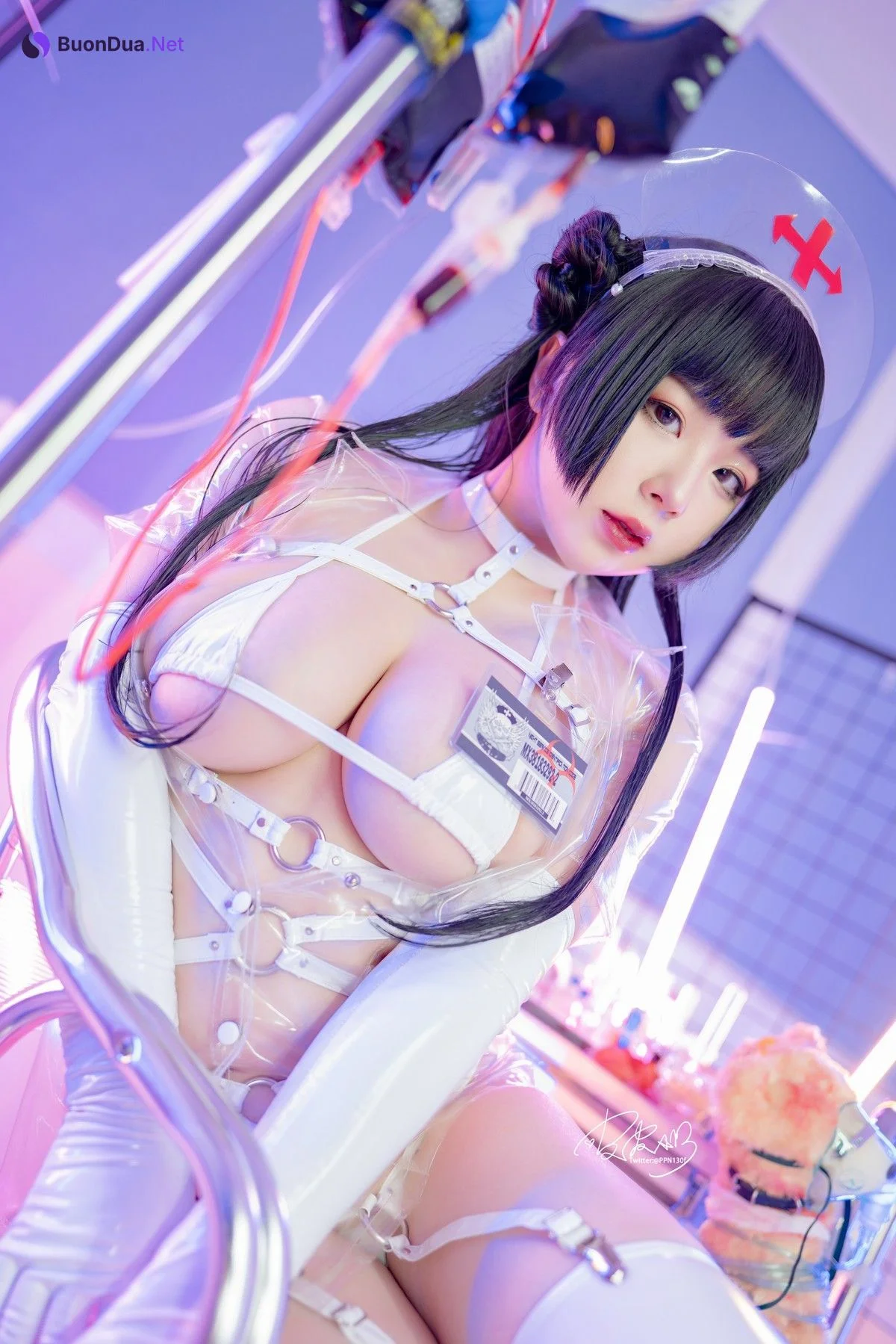 Cosplay 皮皮奶可可爱了啦 透明护士 - Photo 18