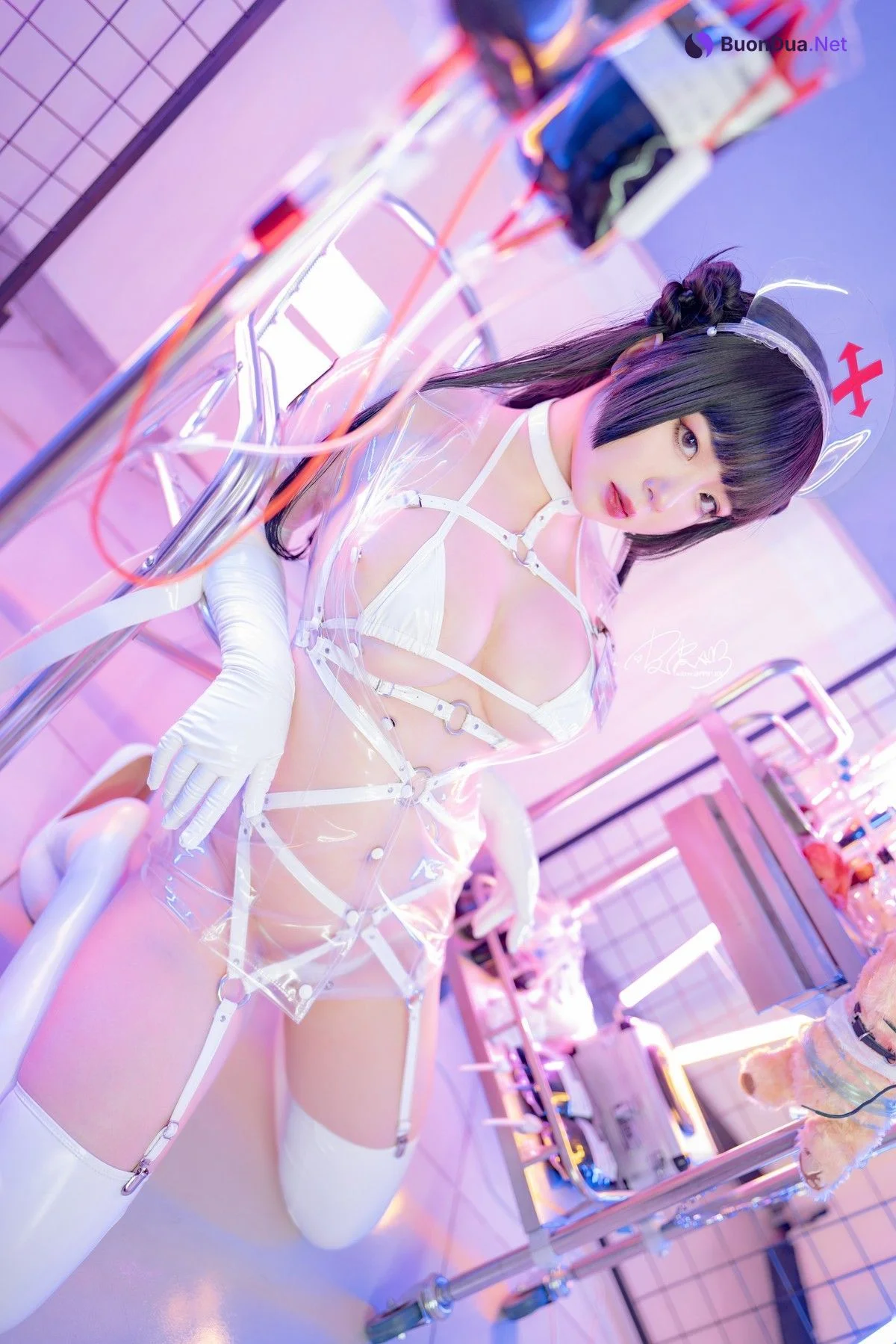 Cosplay 皮皮奶可可爱了啦 透明护士 - Photo 19