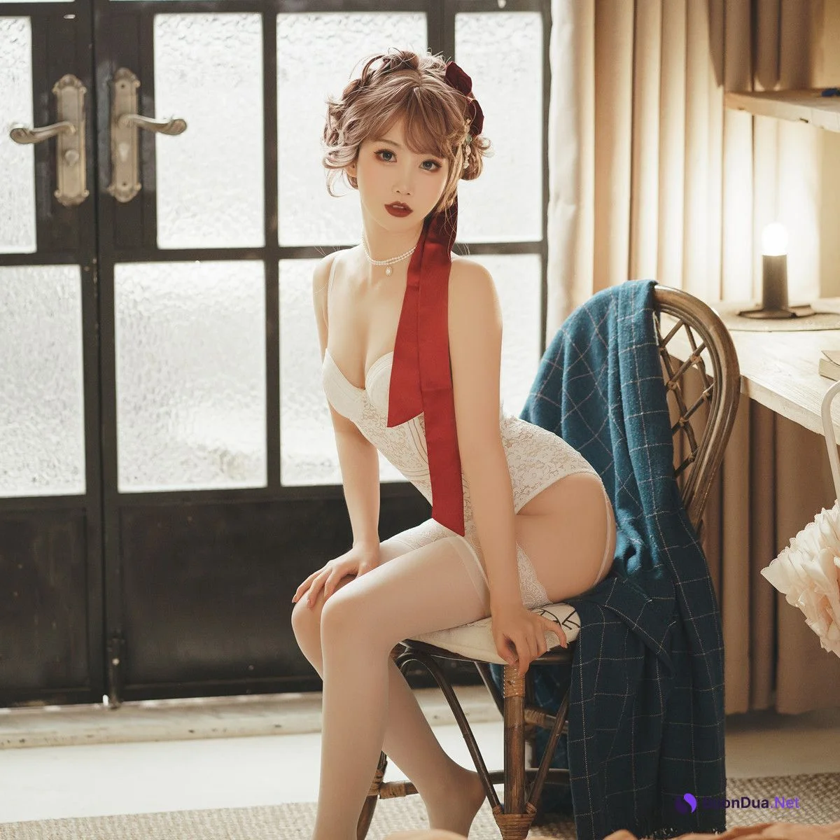 Cosplay 面饼仙儿 法式内衣 - Photo 18