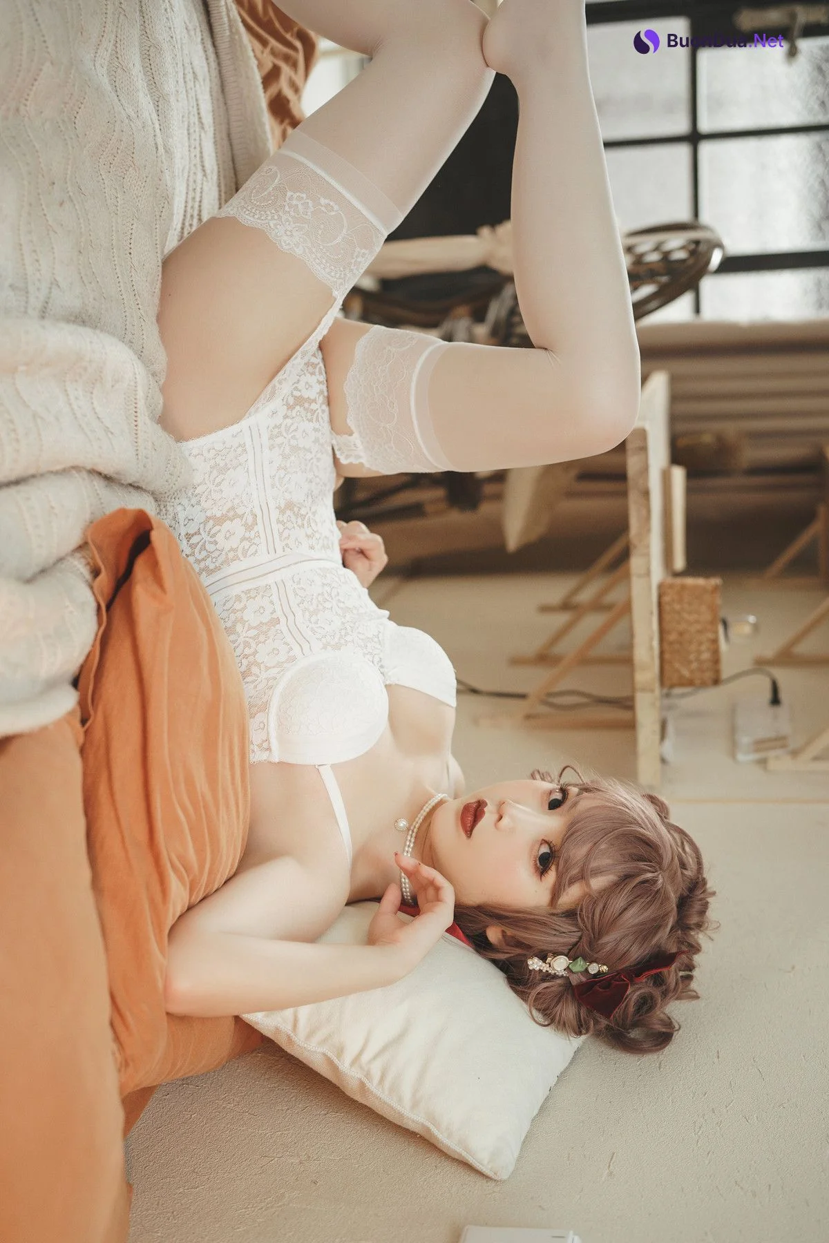 Cosplay 面饼仙儿 法式内衣 - Photo 7