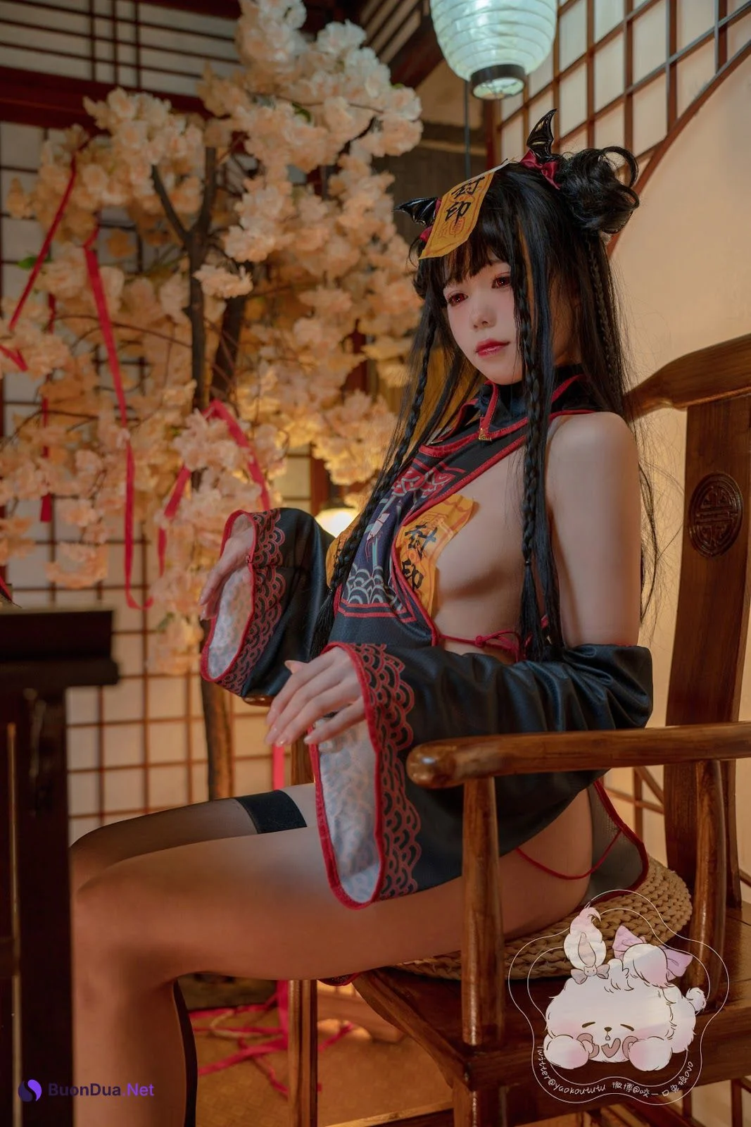 Cosplay 黏黏团子兔 僵尸蹲蹲 - Photo 18
