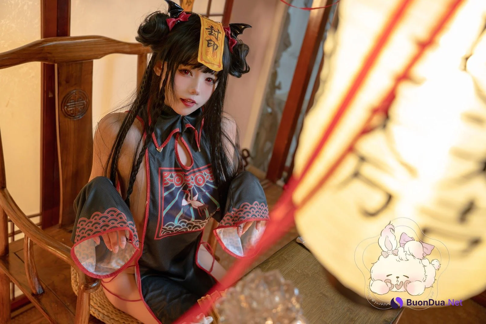 Cosplay 黏黏团子兔 僵尸蹲蹲 - Photo 3