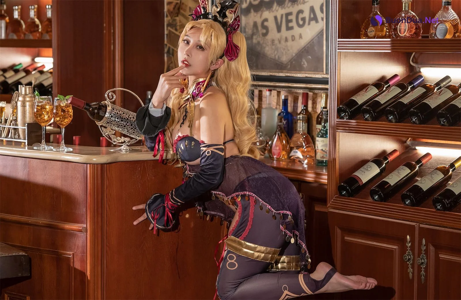 奶桃 Cosplay 枪凛同人兔女郎 - Photo 2