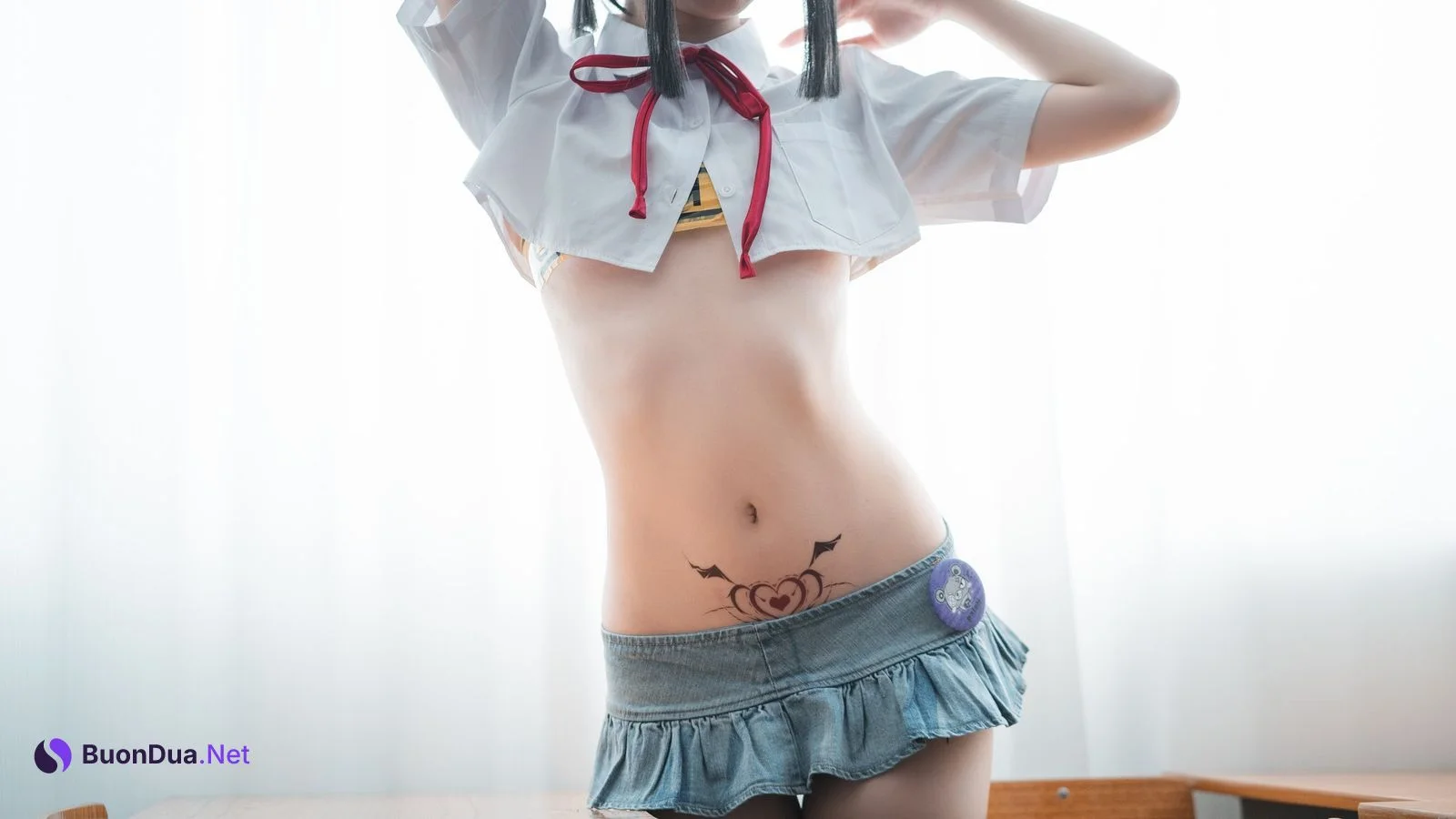 Cosplay 面饼仙儿 短校服胶带 - Photo 5