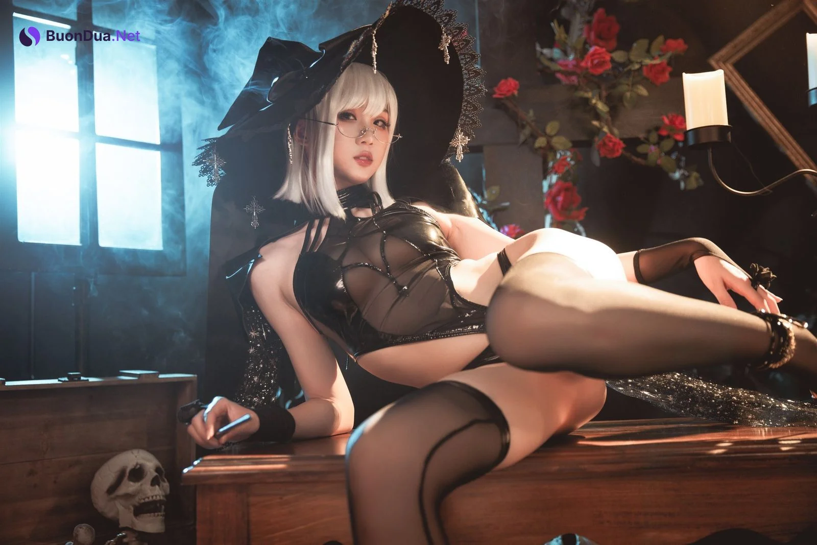 瓦斯塔亚小龙虾 乌烟魔女 Cosplay - Photo 13