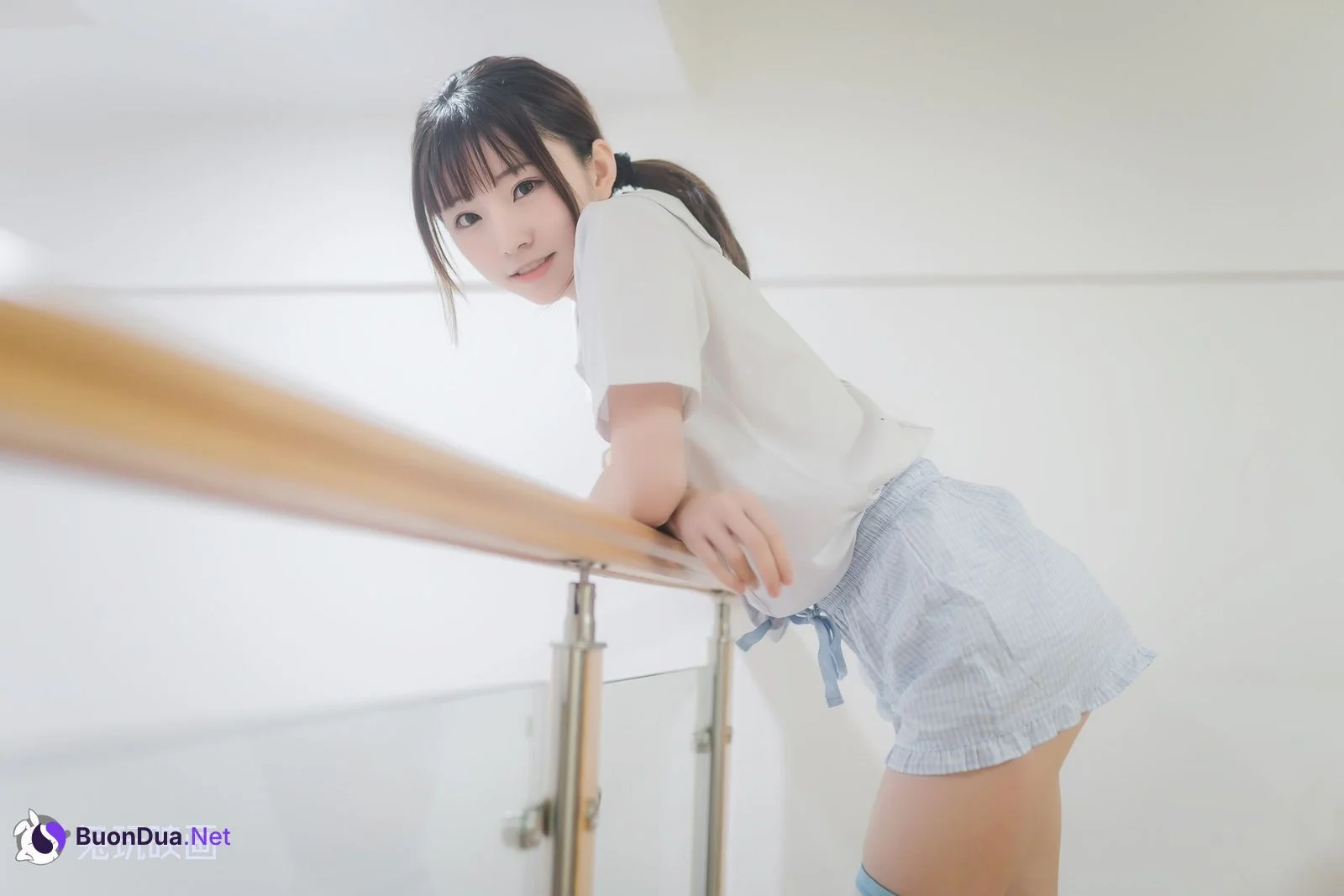 Cosplay 兔玩映画 蓝白条纹袜 - Photo 11
