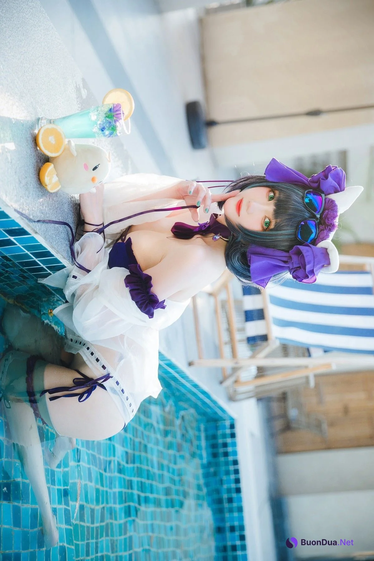 Cosplay 瓜希酱福利 柴郡泳装 - Photo 7