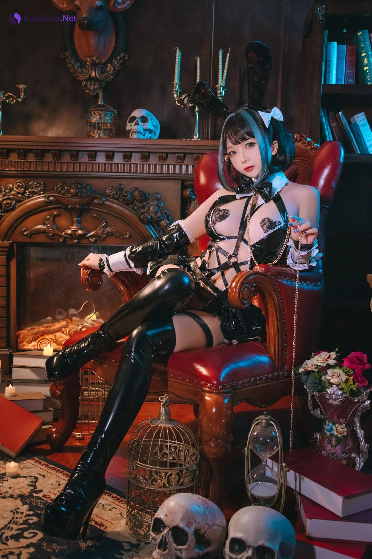 Cosplay 日奈娇 万圣恶魔皮衣 - Photo 14