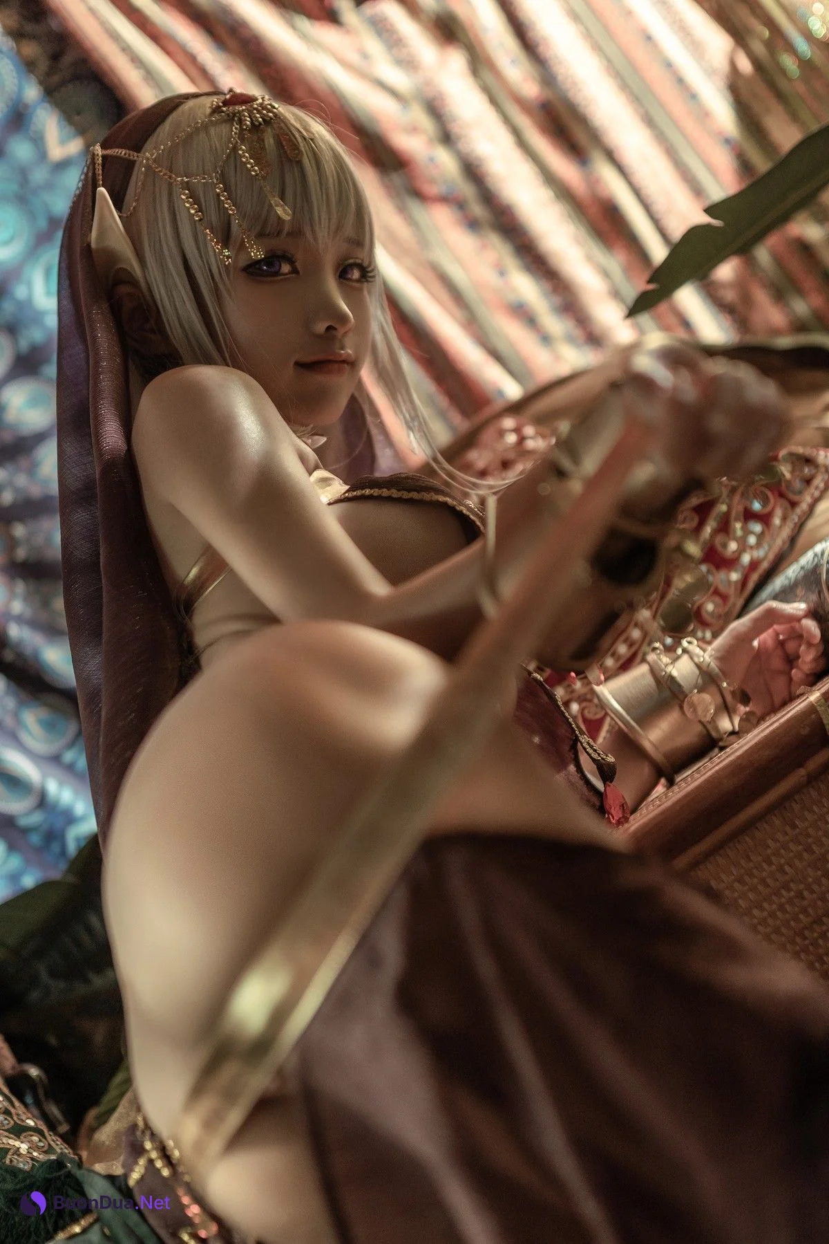 蠢沫沫 Cosplay 黑兽 黒獣 [クロイヌ] ～気高き聖女は白濁に染まる～ - Photo 4
