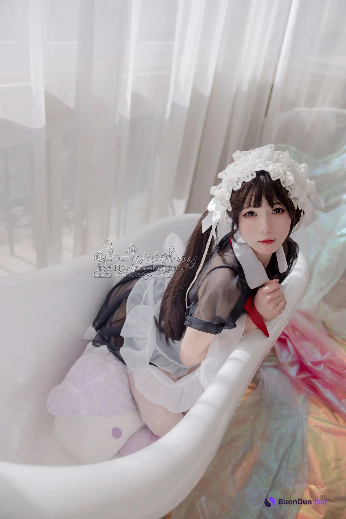 Cosplay 黏黏团子兔 黑白女仆 - Photo 13