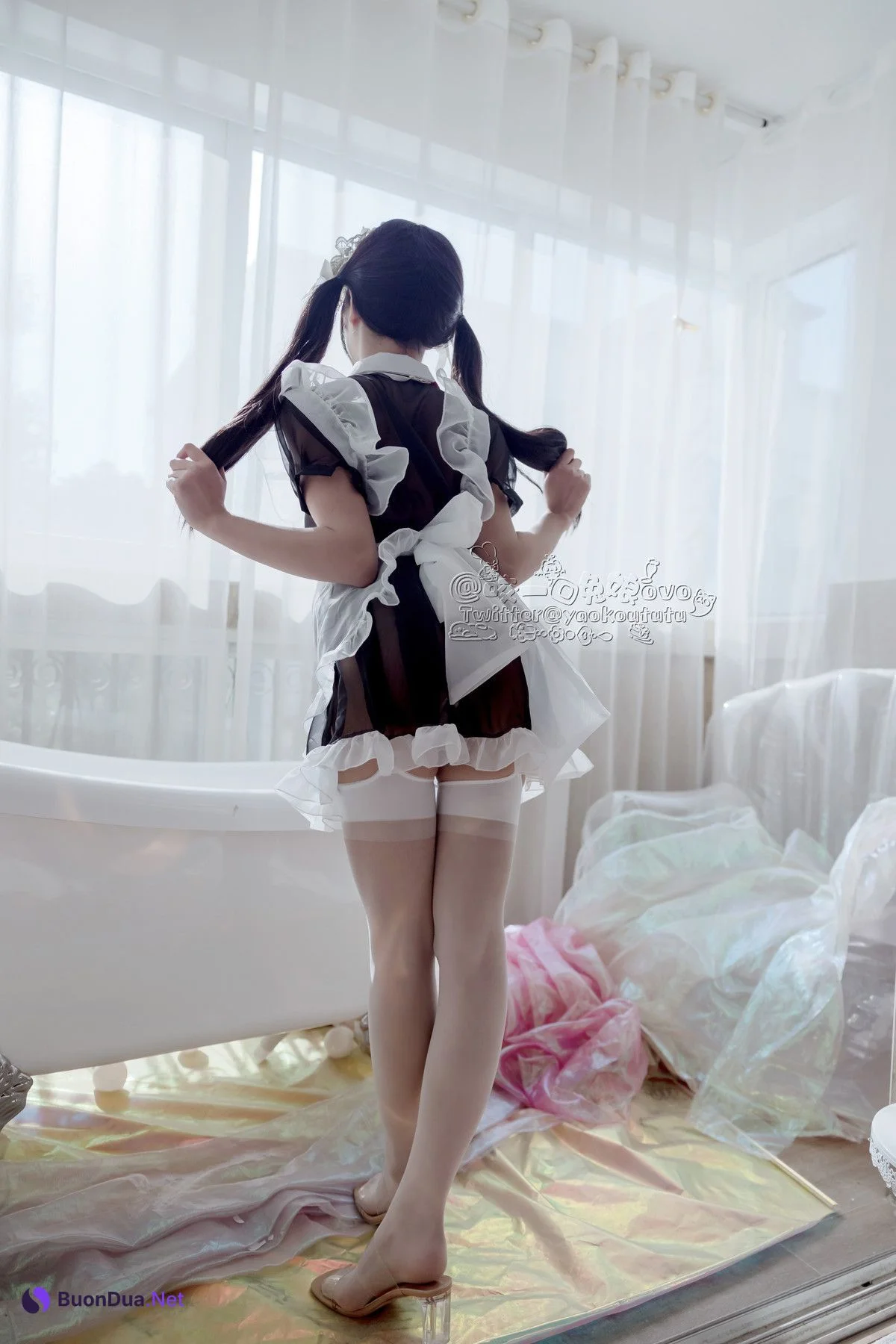 Cosplay 黏黏团子兔 黑白女仆 - Photo 19