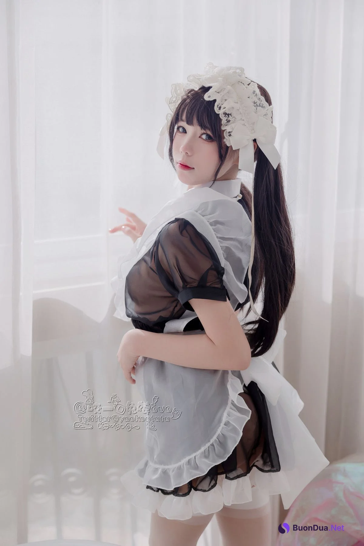 Cosplay 黏黏团子兔 黑白女仆 - Photo 2