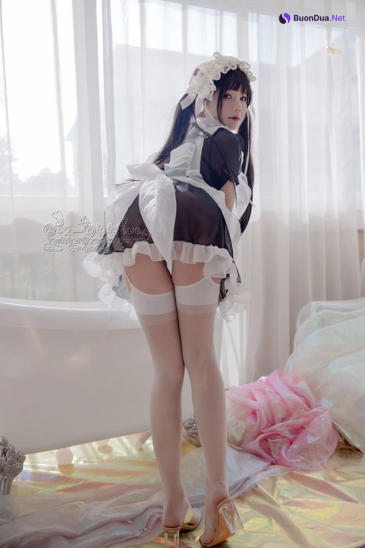 Cosplay 黏黏团子兔 黑白女仆 - Photo 20