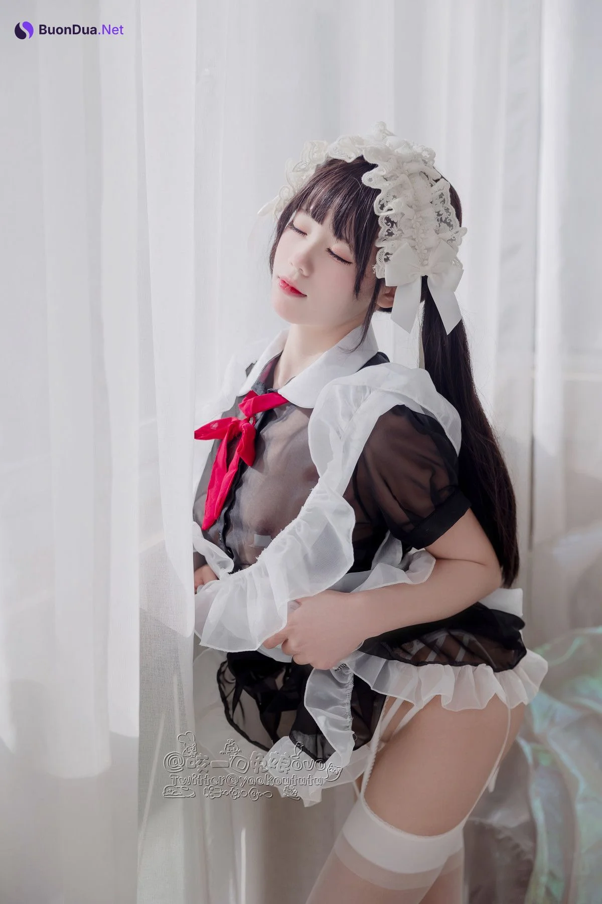 Cosplay 黏黏团子兔 黑白女仆 - Photo 7