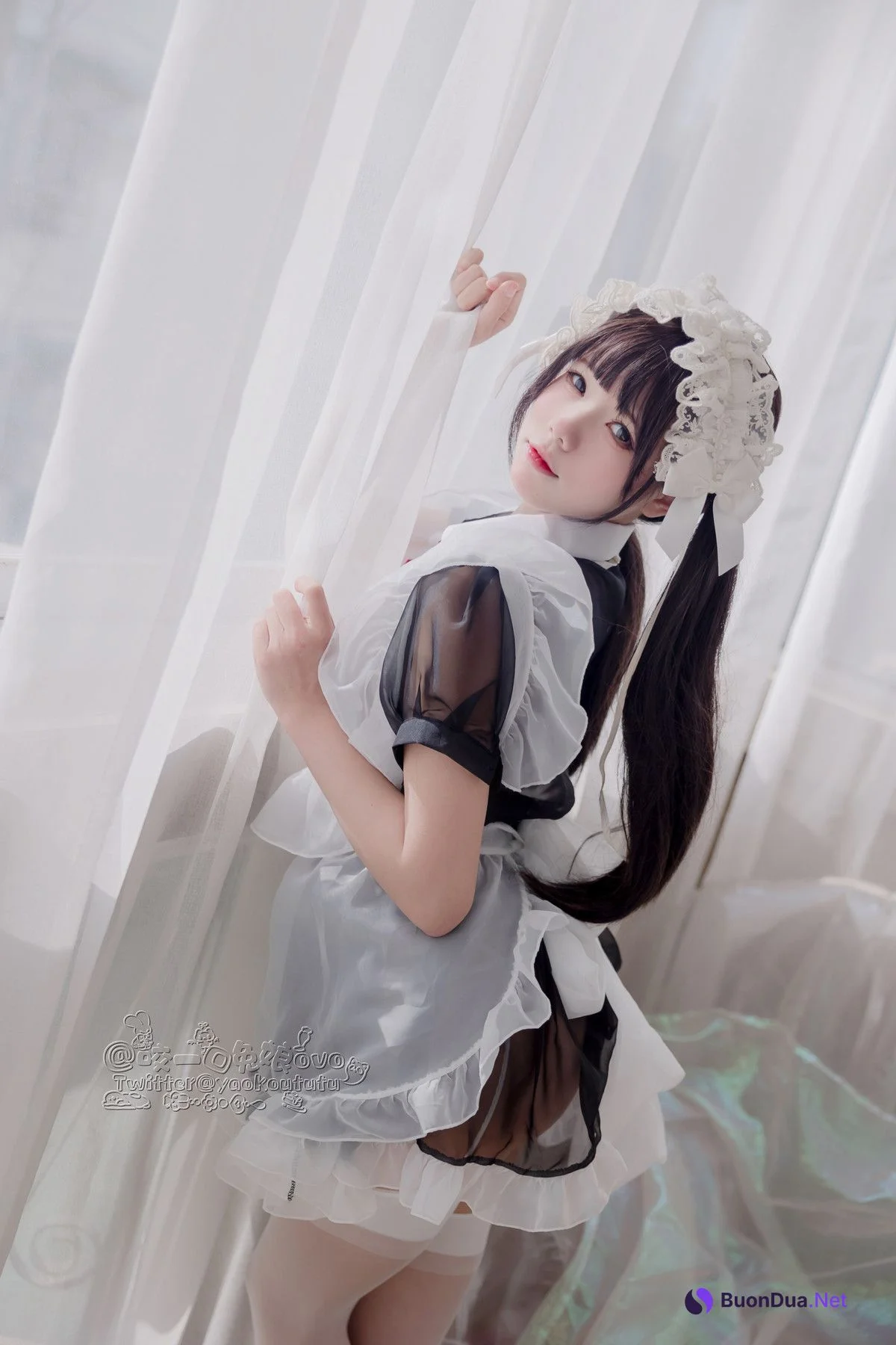 Cosplay 黏黏团子兔 黑白女仆 - Photo 9