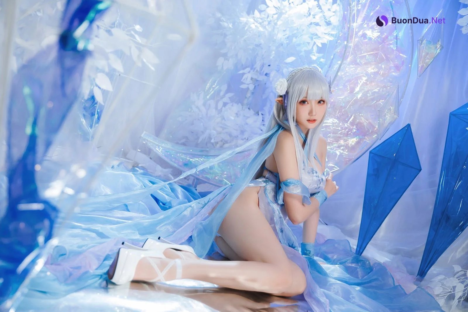 Cosplay 瓜希酱 爱蜜莉雅 水晶礼服 - Photo 10