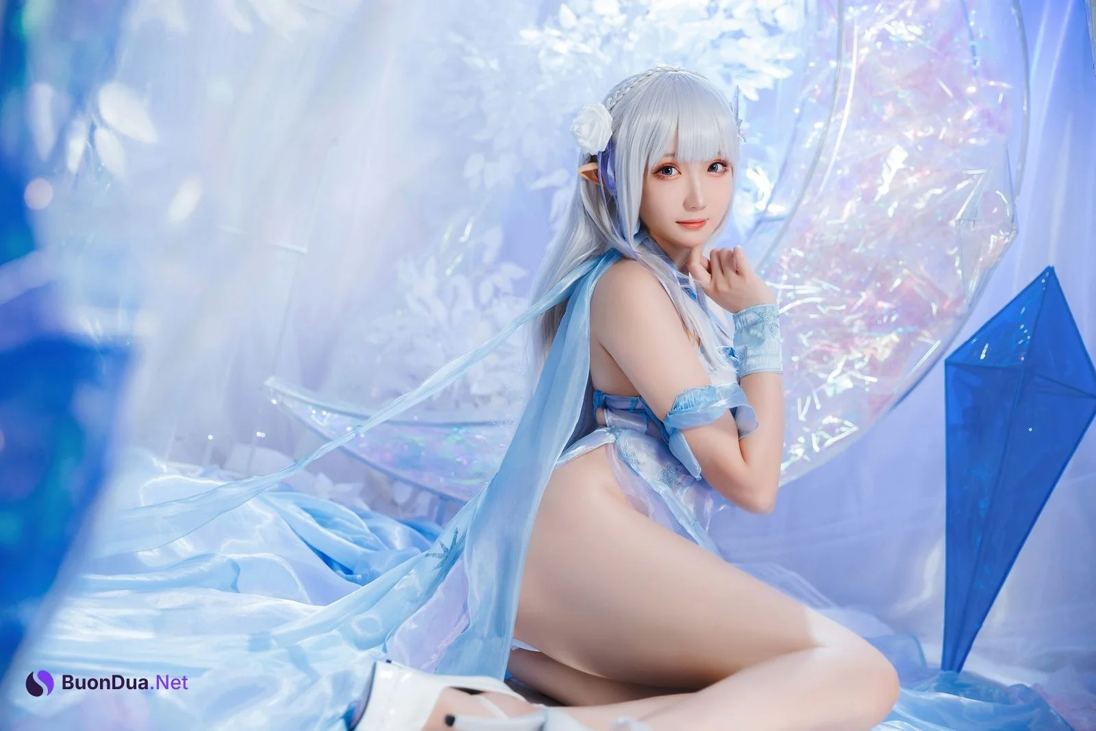 Cosplay 瓜希酱 爱蜜莉雅 水晶礼服 - Photo 11