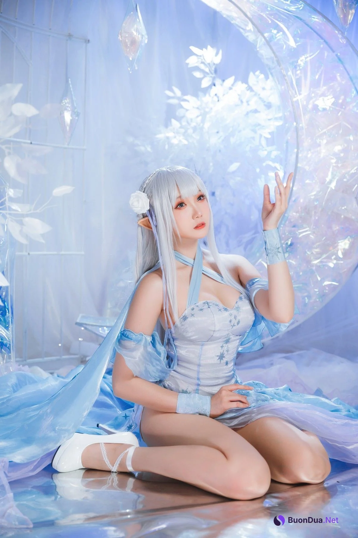 Cosplay 瓜希酱 爱蜜莉雅 水晶礼服 - Photo 15