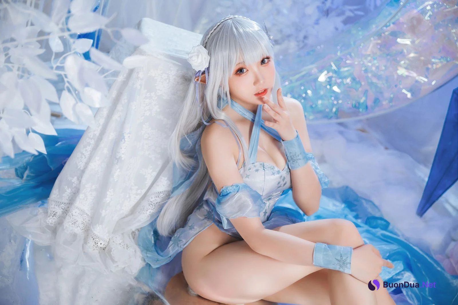 Cosplay 瓜希酱 爱蜜莉雅 水晶礼服 - Photo 17