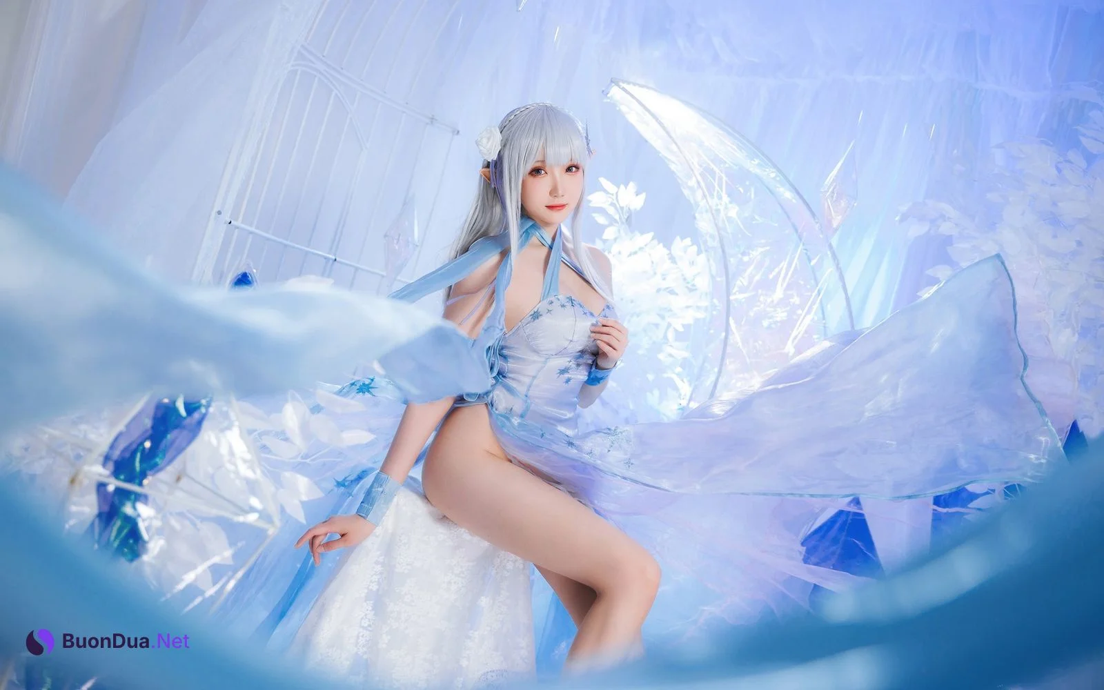 Cosplay 瓜希酱 爱蜜莉雅 水晶礼服 - Photo 19