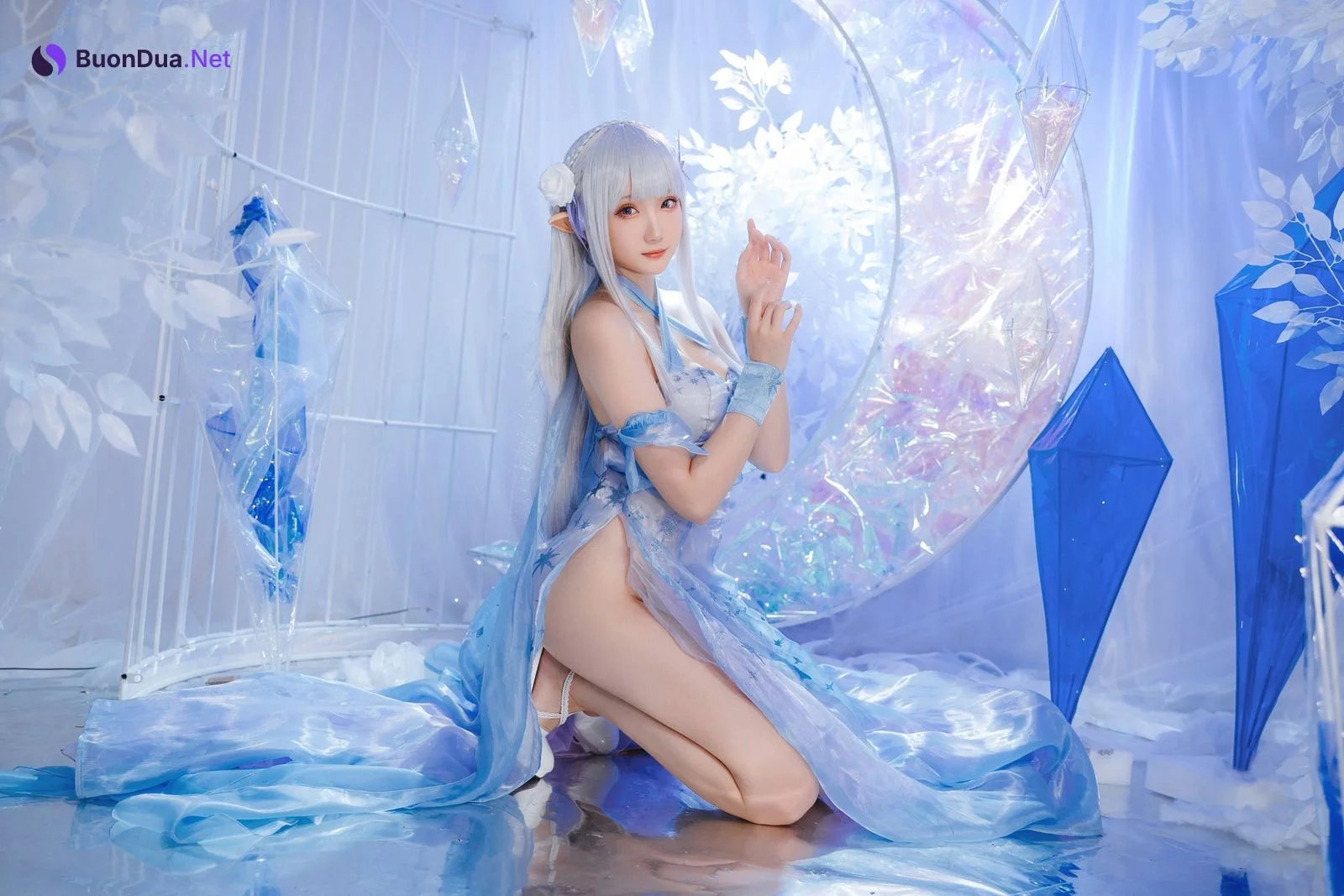 Cosplay 瓜希酱 爱蜜莉雅 水晶礼服 - Photo 8