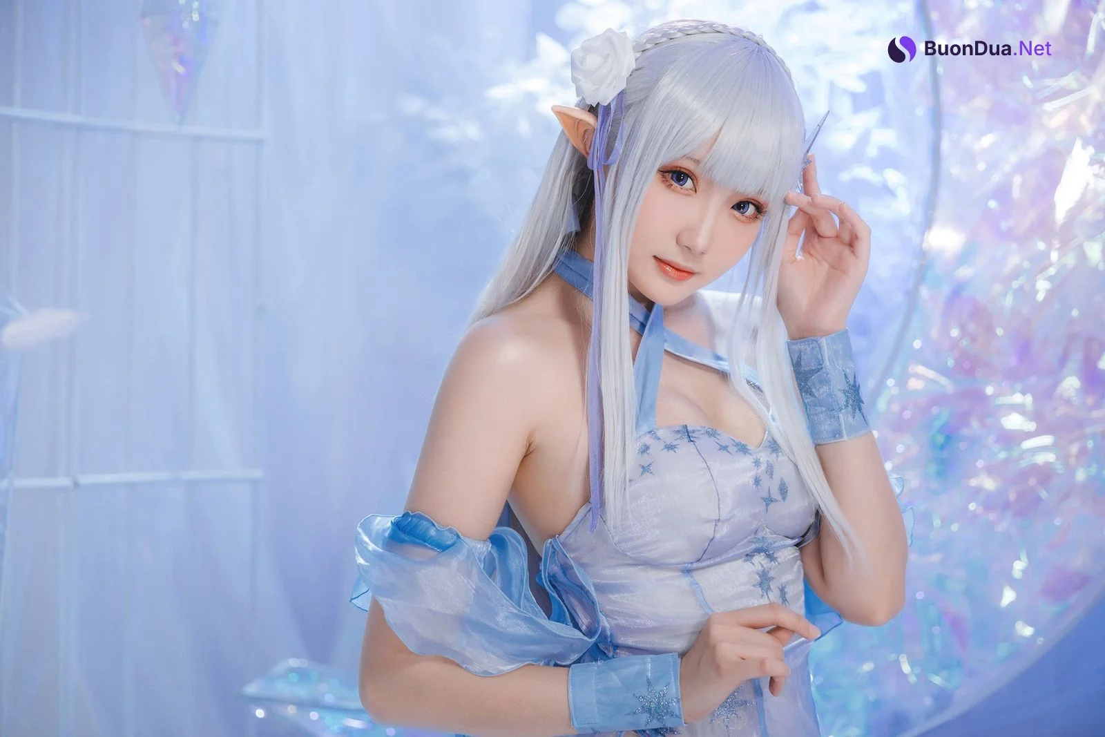 Cosplay 瓜希酱 爱蜜莉雅 水晶礼服 - Photo 9