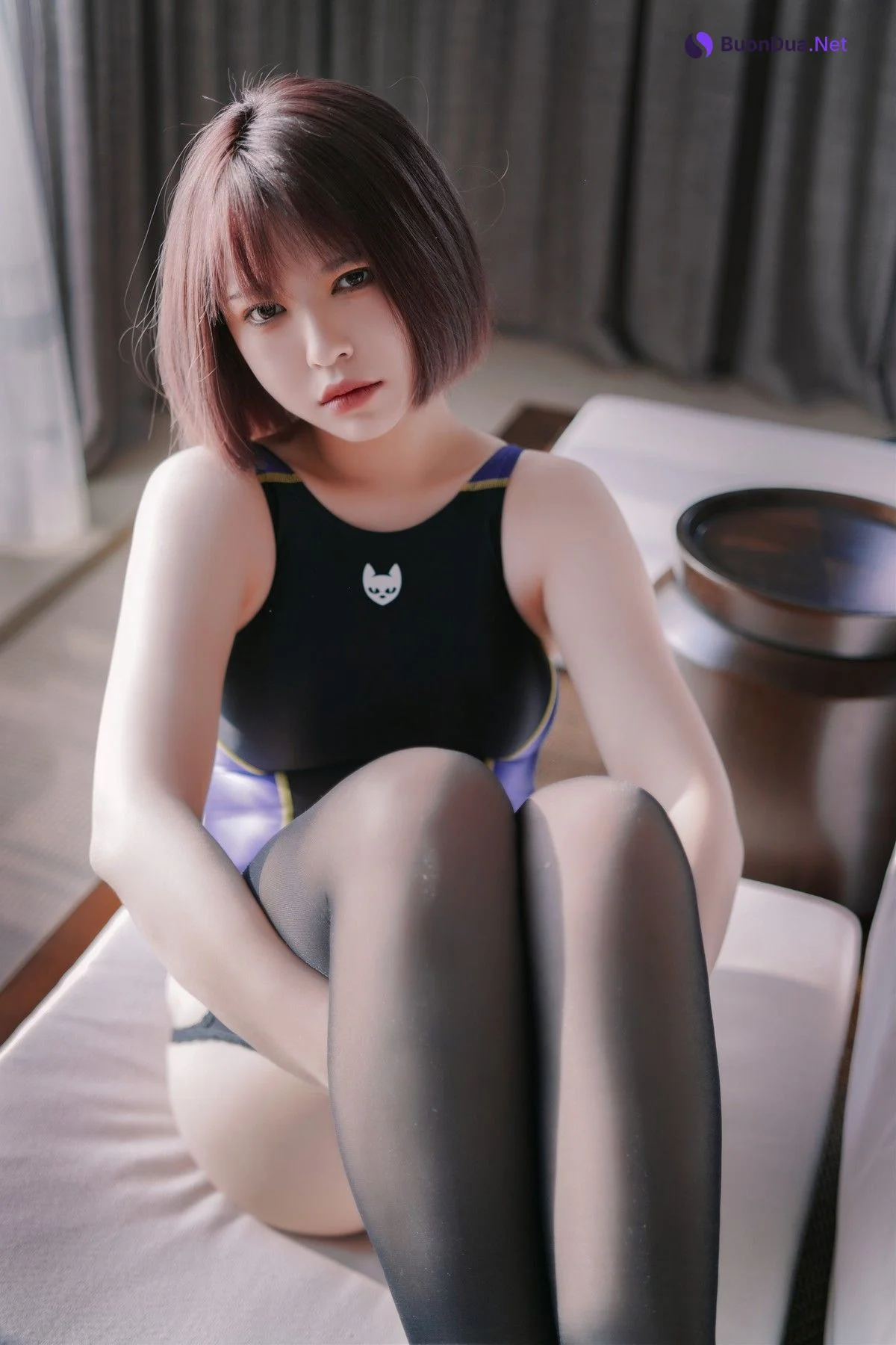Cosplay 半半子 競泳水着を着た彼女 - Photo 5