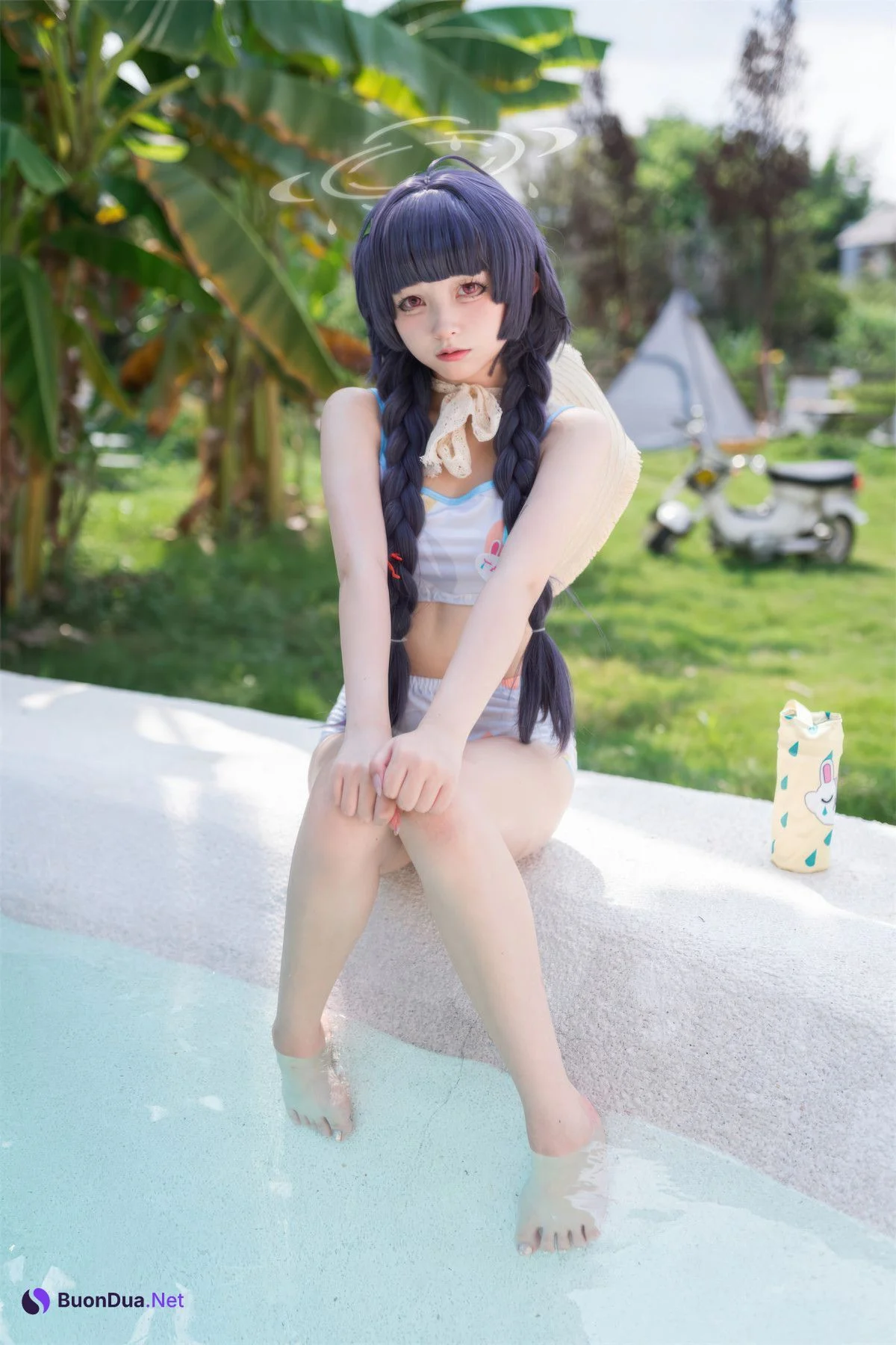Cosplay 花铃 碧蓝档案 美游泳装 - Photo 12