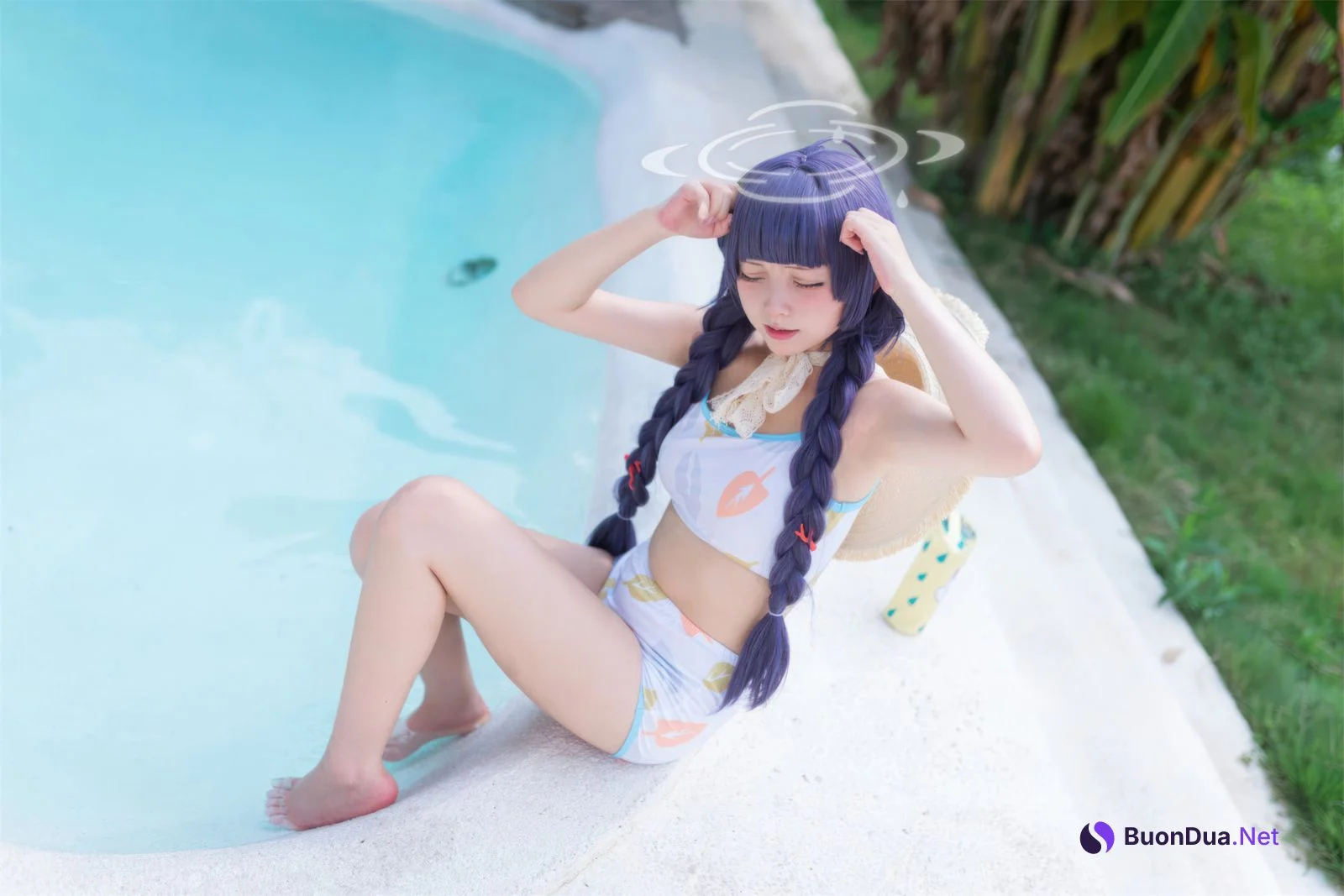 Cosplay 花铃 碧蓝档案 美游泳装 - Photo 13