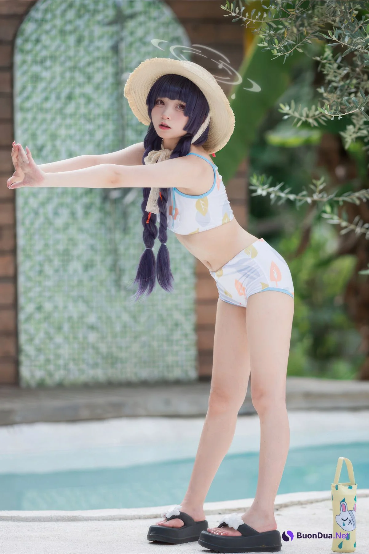 Cosplay 花铃 碧蓝档案 美游泳装 - Photo 17