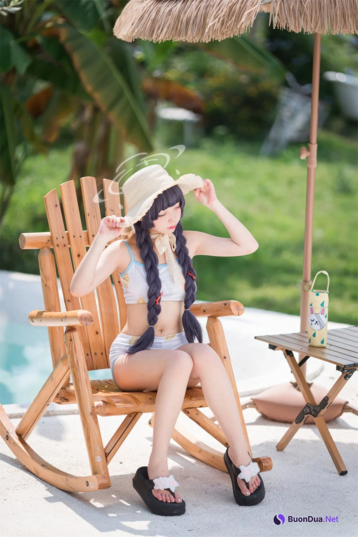 Cosplay 花铃 碧蓝档案 美游泳装 - Photo 19
