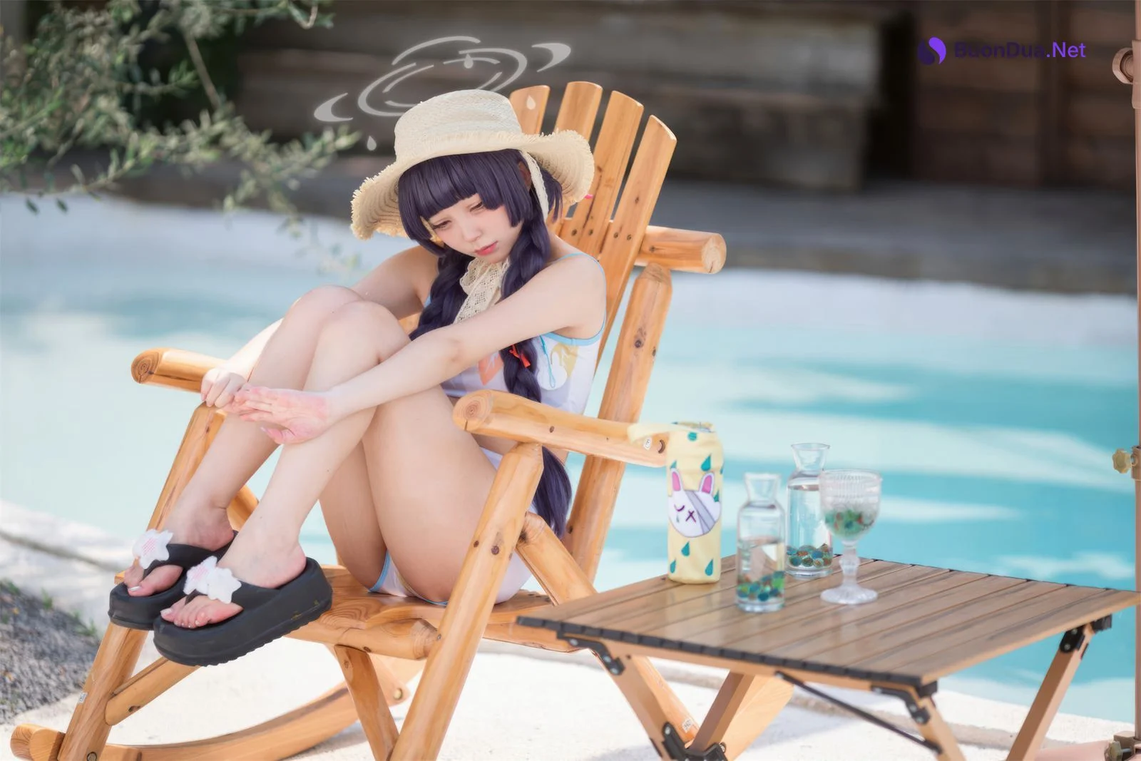 Cosplay 花铃 碧蓝档案 美游泳装 - Photo 2