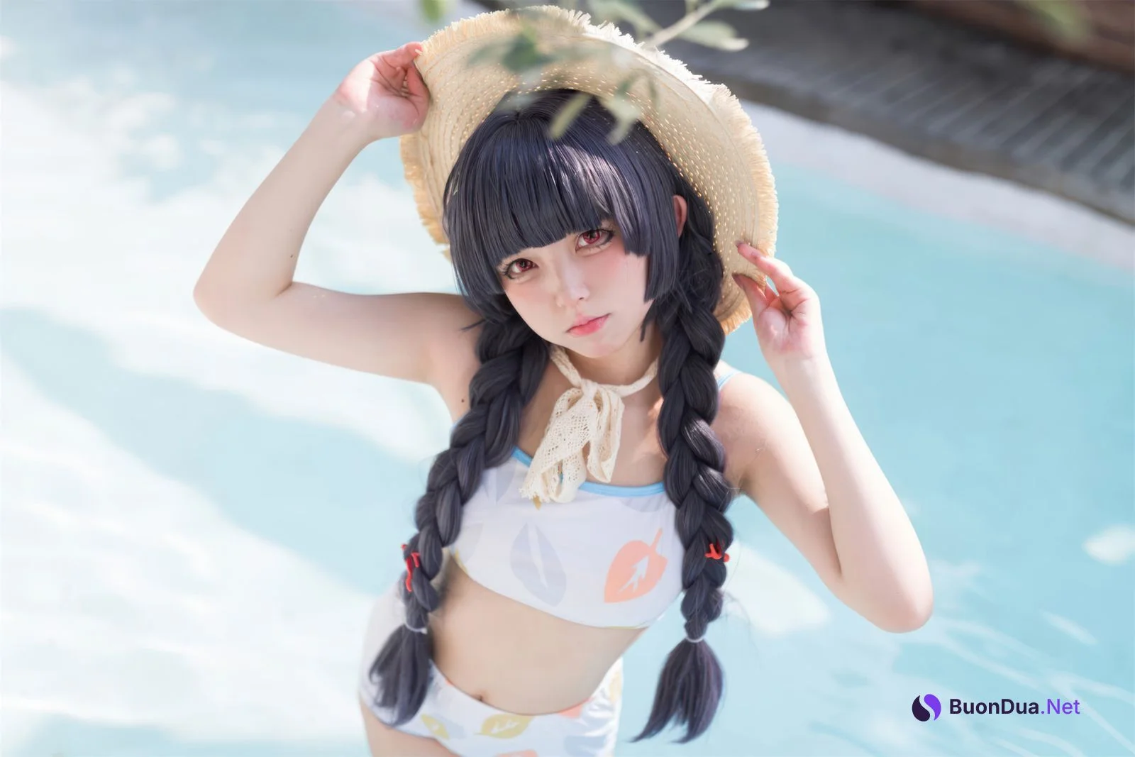 Cosplay 花铃 碧蓝档案 美游泳装 - Photo 6